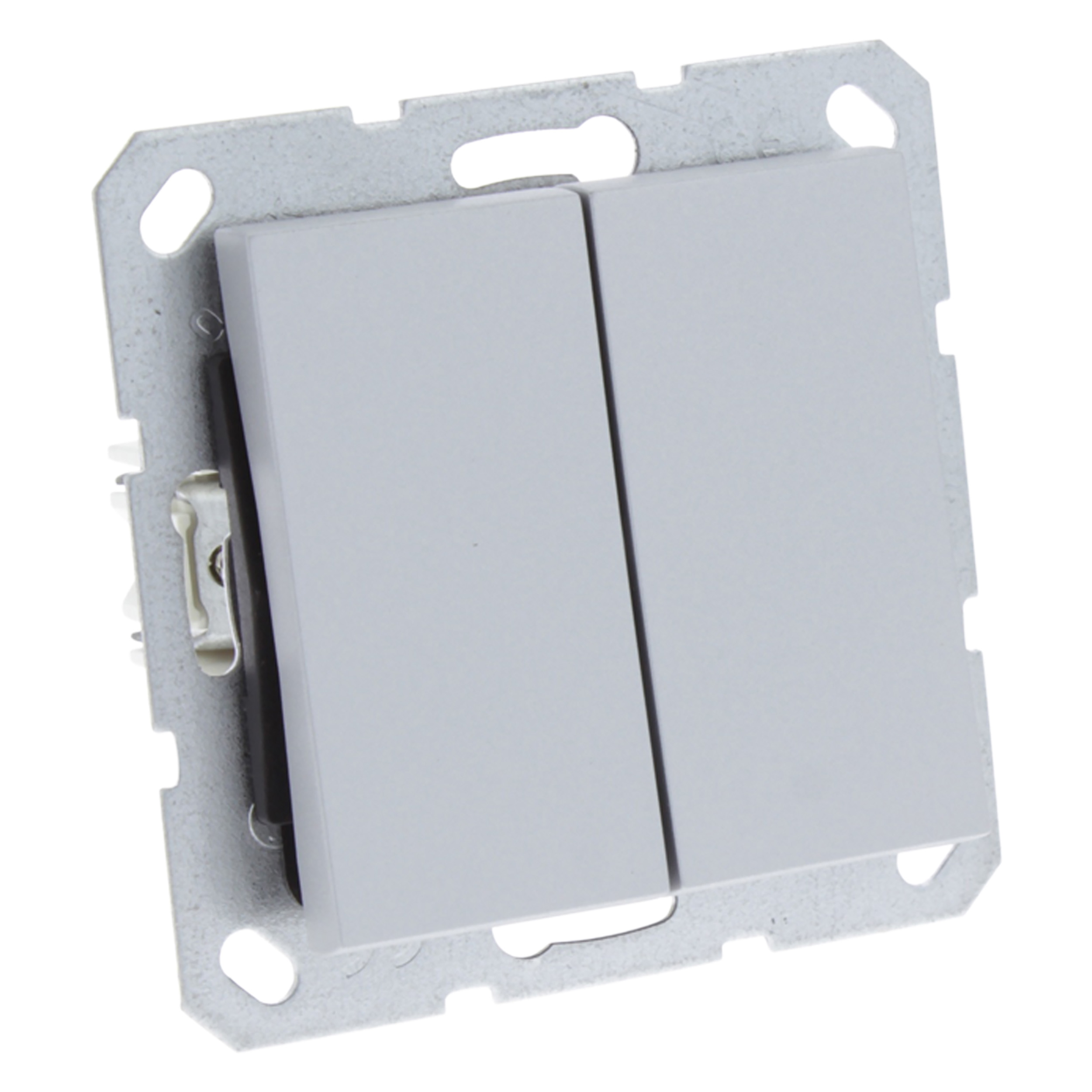 54.098.03 Q-Link S-Line schakelaar inbouw - wissel/wissel aluminium 