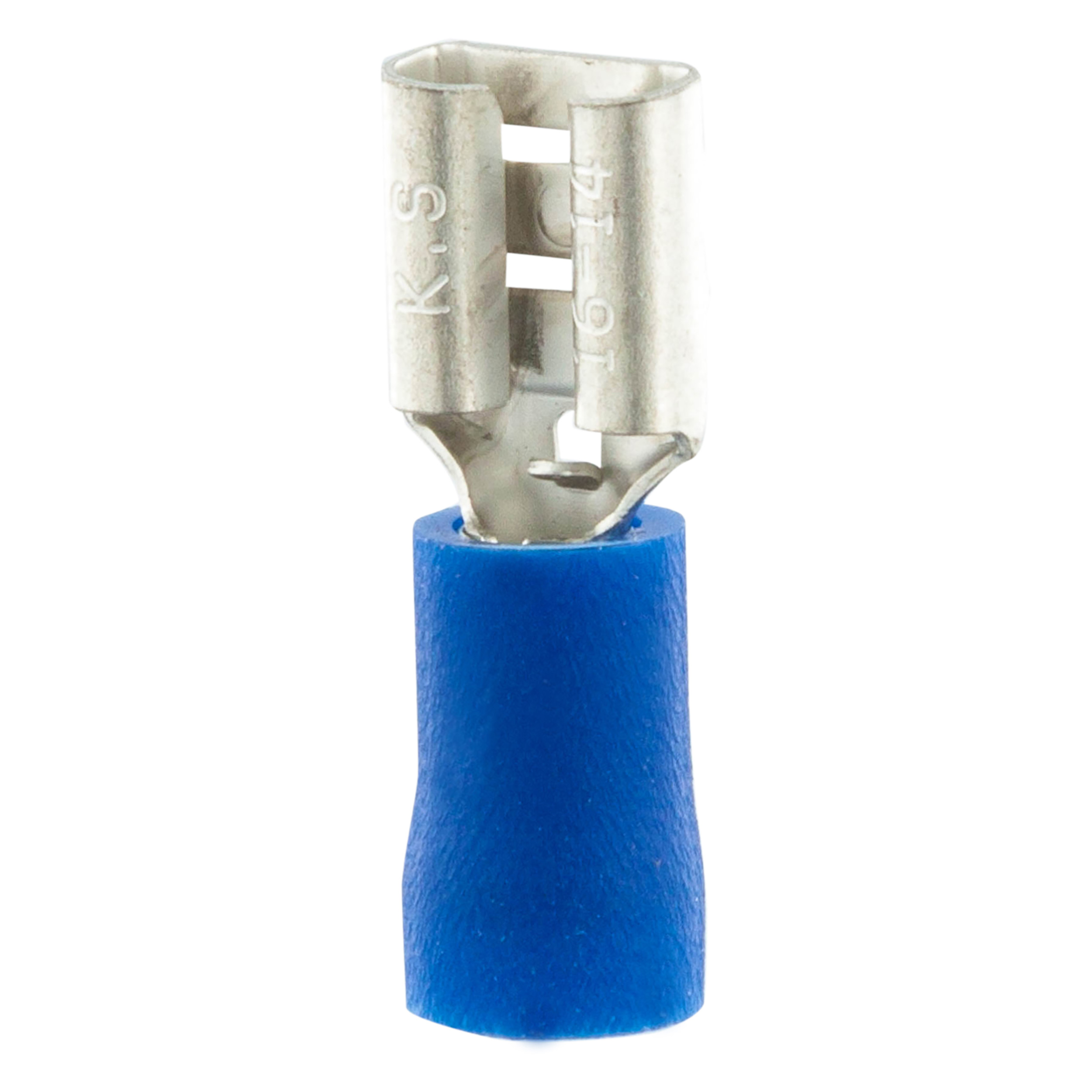 54.211.46 Q-Link  kabelschoen contra schuifstekker blauw 