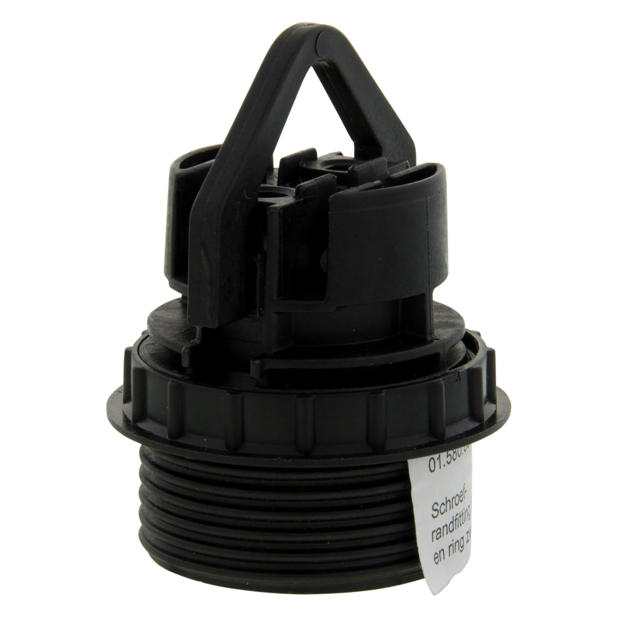 54.211.80 Q-Link  schroefrandfitting E27 - met ring - max 60W zwart 