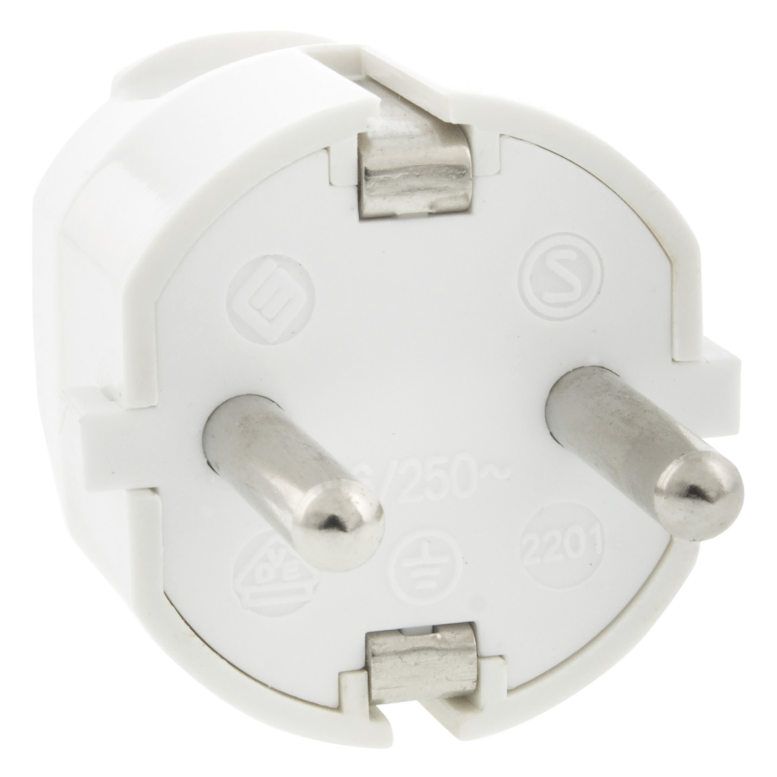 54.214.16 Q-Link  stekker randaarde - 10/16A wit 40 x 60 x 40 mm