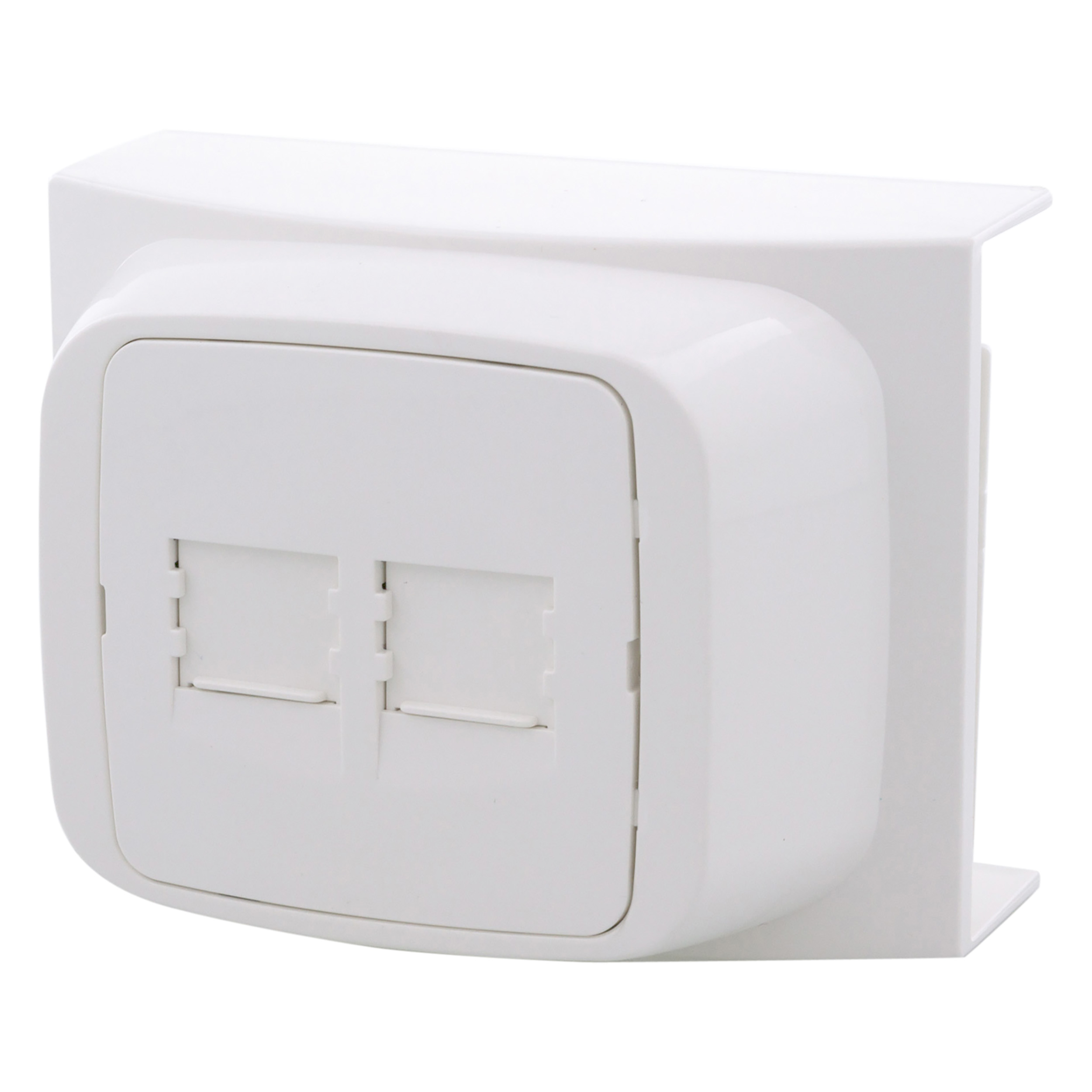 54.300.30 Attema K40 contactdoos K40 - ADSL/ISDN - 2 x 8 polig polarwit 