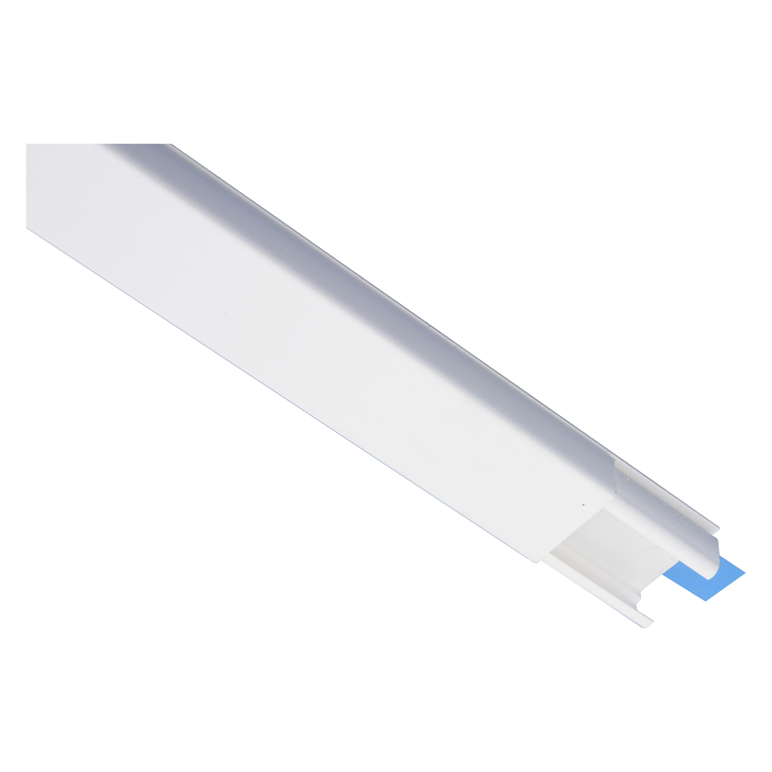 55.104.90 ETM  leidinglijst zelfklevend wit 20 x 10 mm - 95 cm