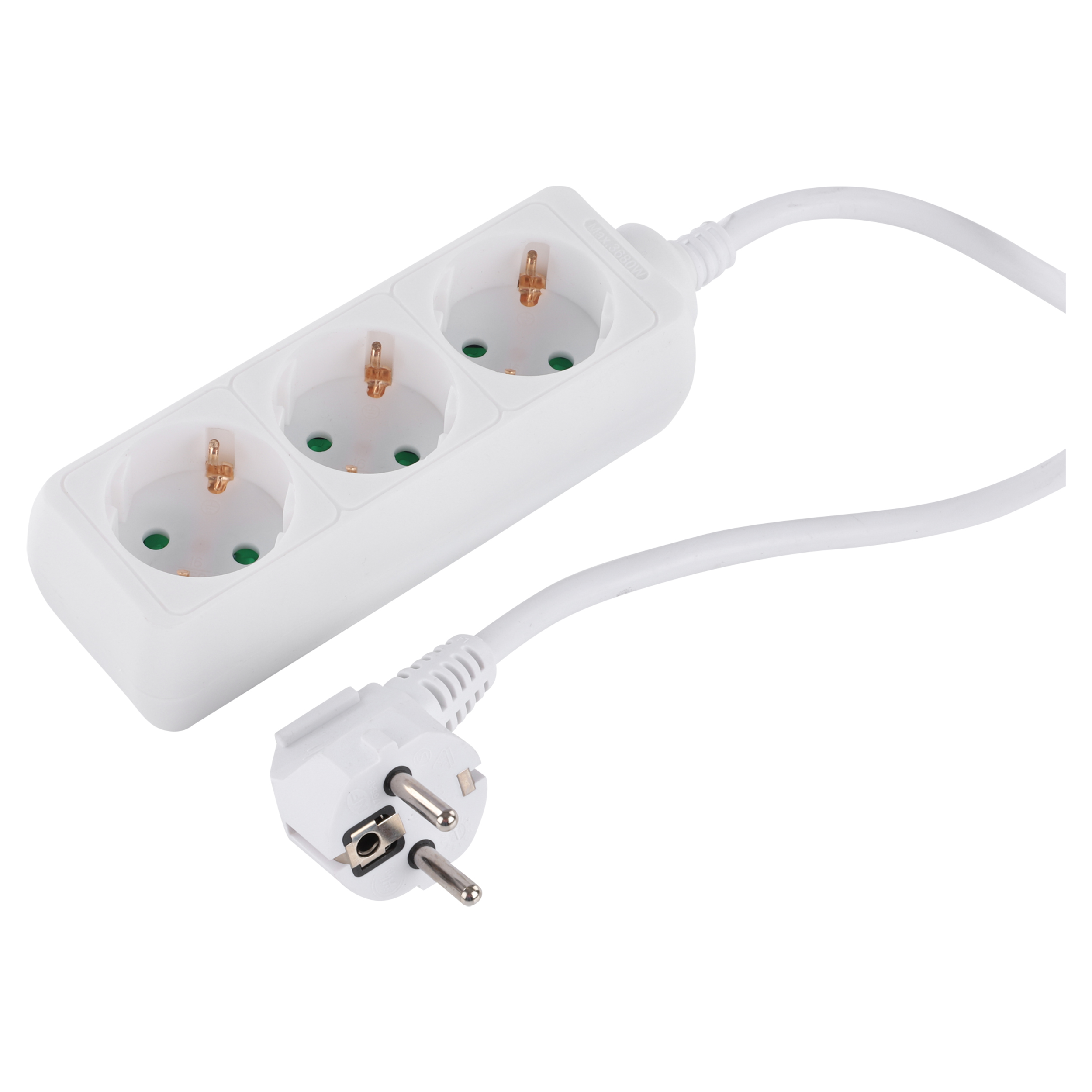 55.202.65 Q-Link  stekkerdoos 3-voudig - randaarde wit 3 x 1.5 mm², 1.5 m