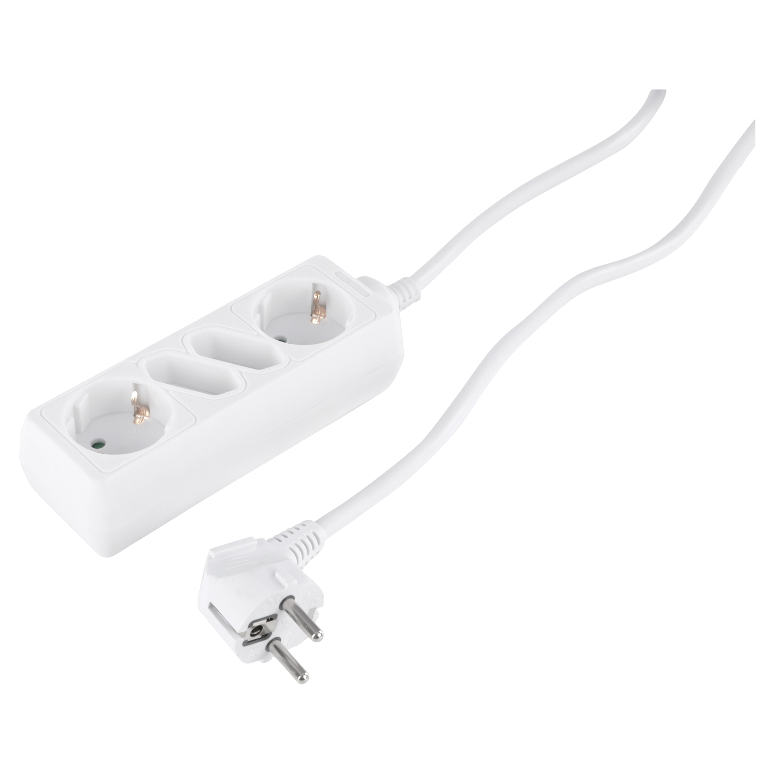55.202.95 Q-Link  stekkerdoos 2 x euro/2 x randaarde wit 3 x 1.5 mm², 1.5 m