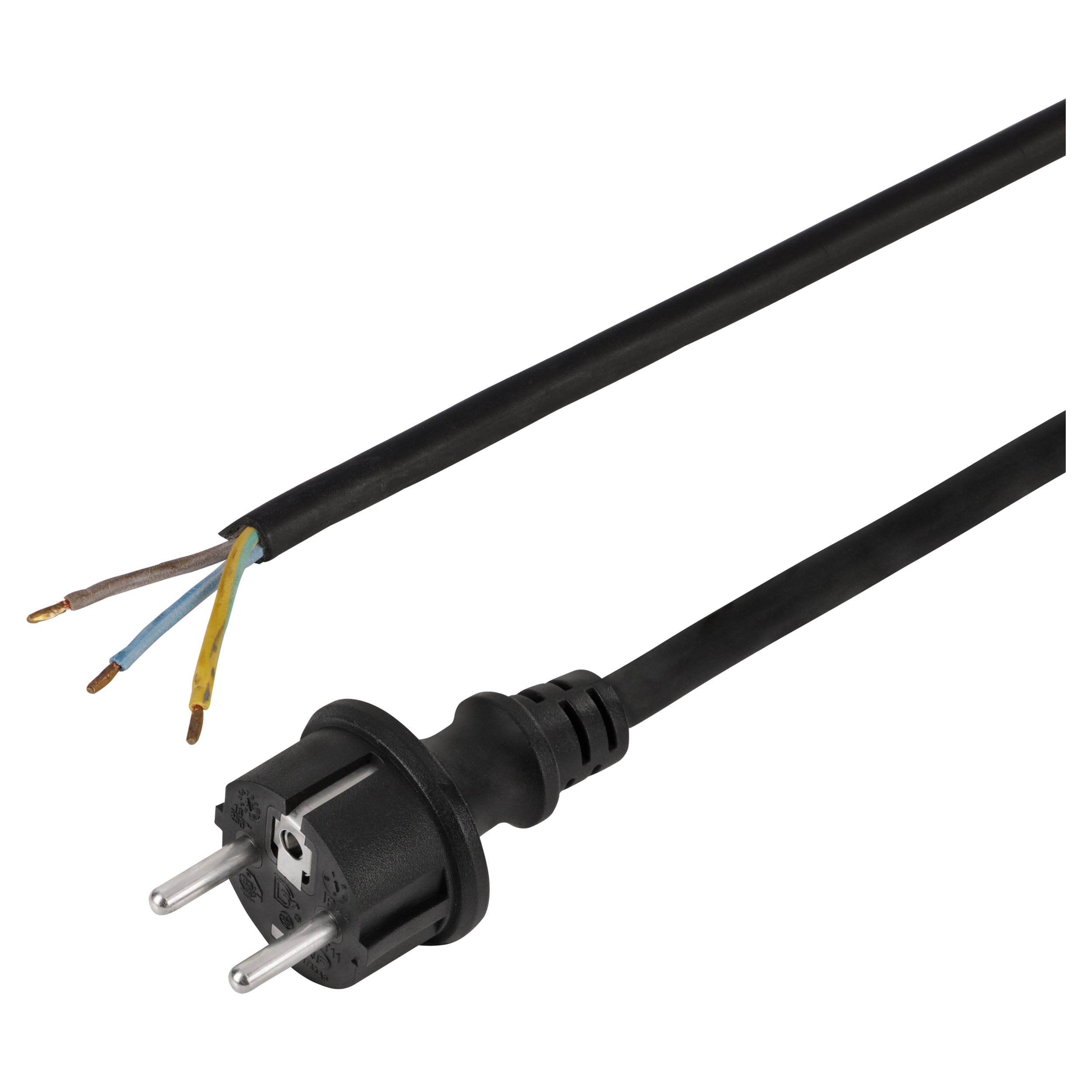 55.203.03 Q-Link  aansluitsnoer randaarde - 3500W zwart 3 x 1.5 mm², 5 m