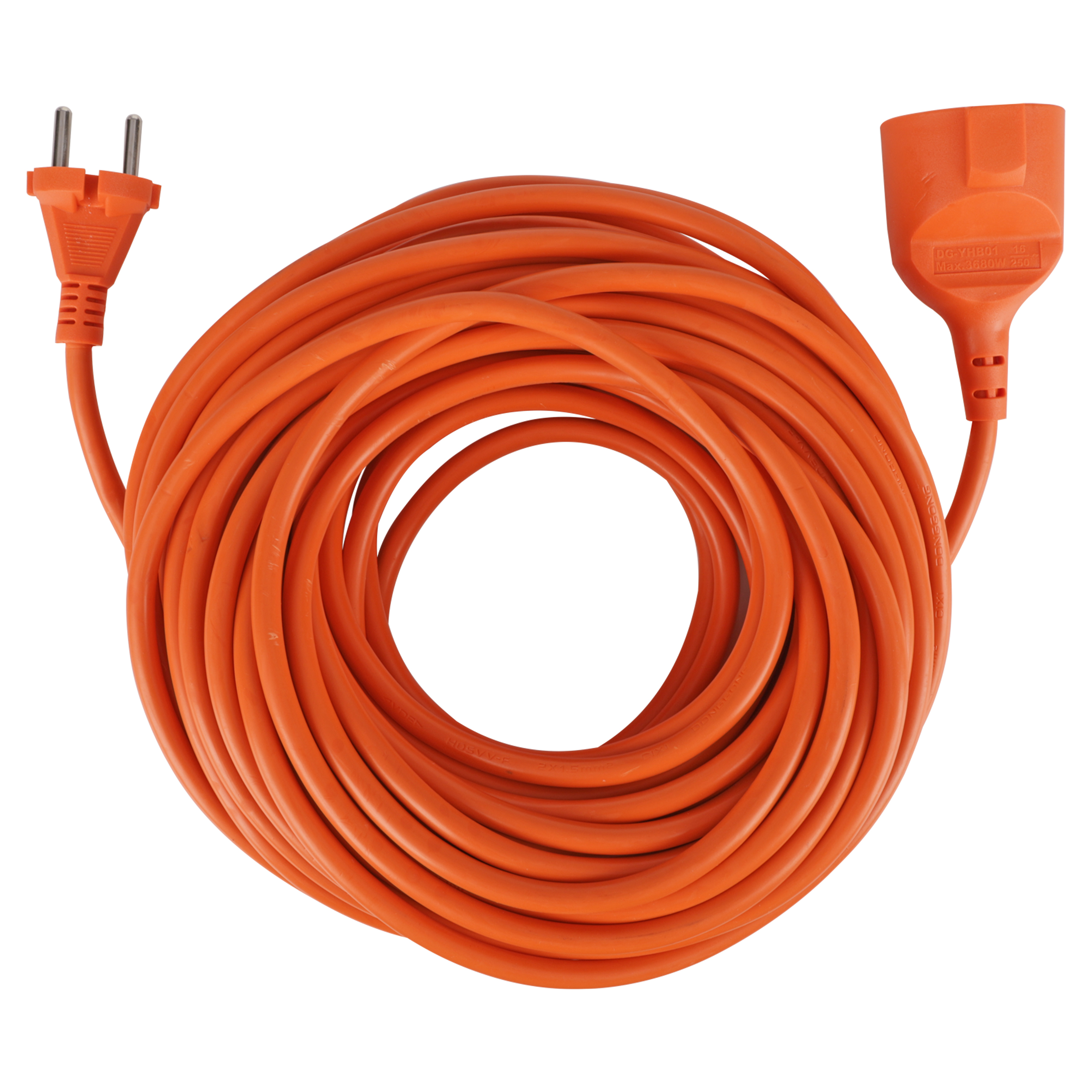 55.204.12 Q-Link  verlengsnoer 2-polig oranje 2 x 1.5 mm² - 20 m