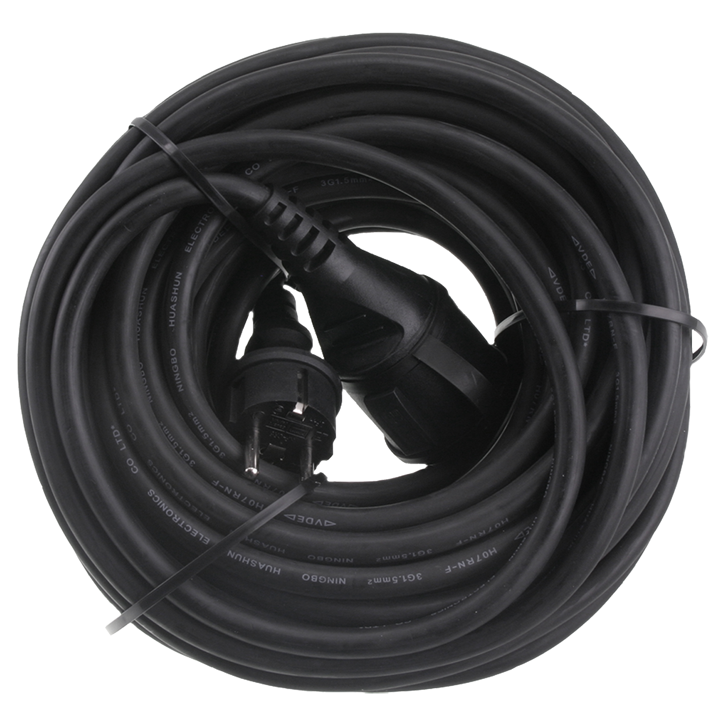 55.204.31 Q-Link  tuinverlengsnoer randaarde - 3680W - spatwaterdicht (IP44) zwart 3 x 1.5 mm², 20 m