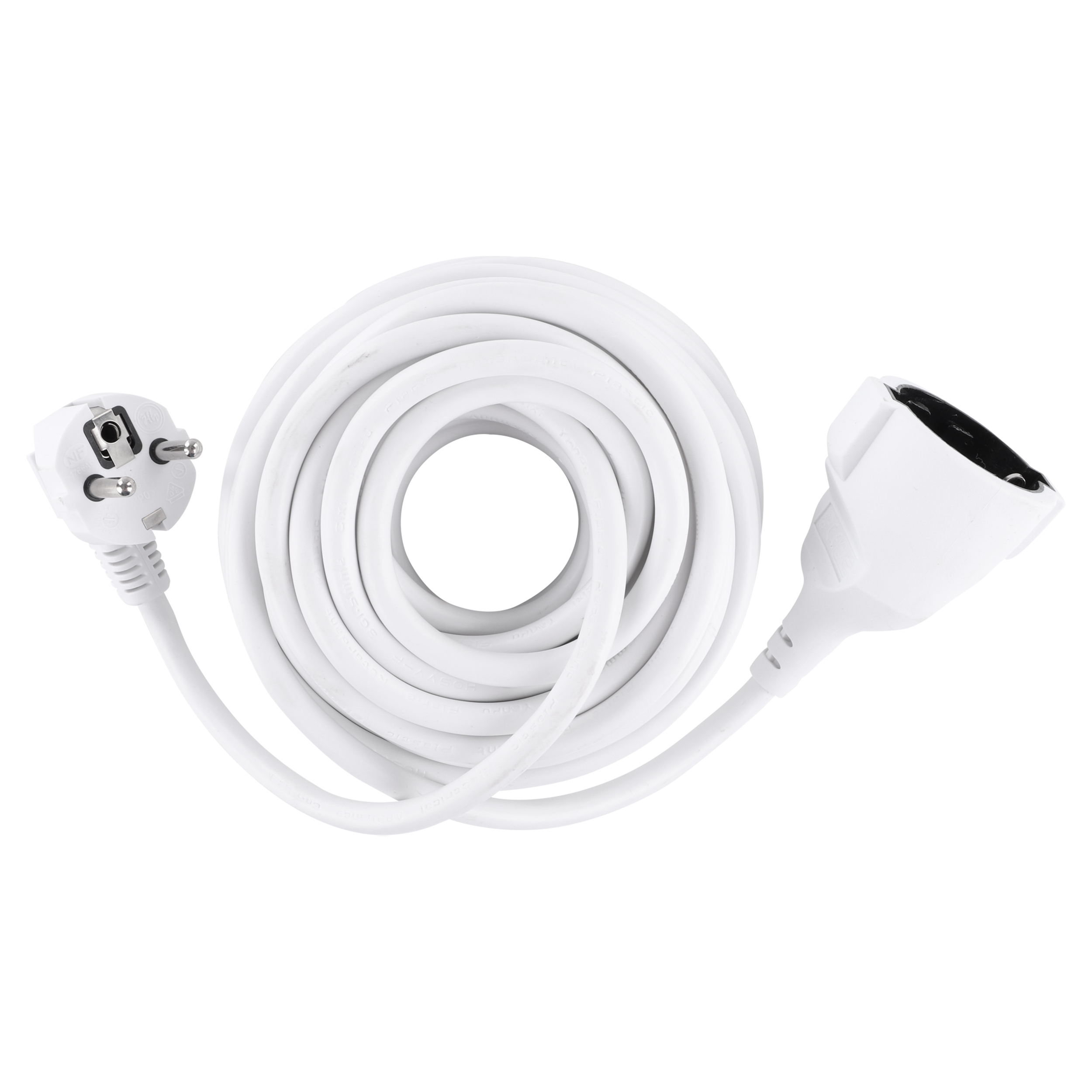 55.204.64 Q-Link  verlengsnoer randaarde - H05VV-F - max 3680W wit 3 x 1.5 mm², 10 m