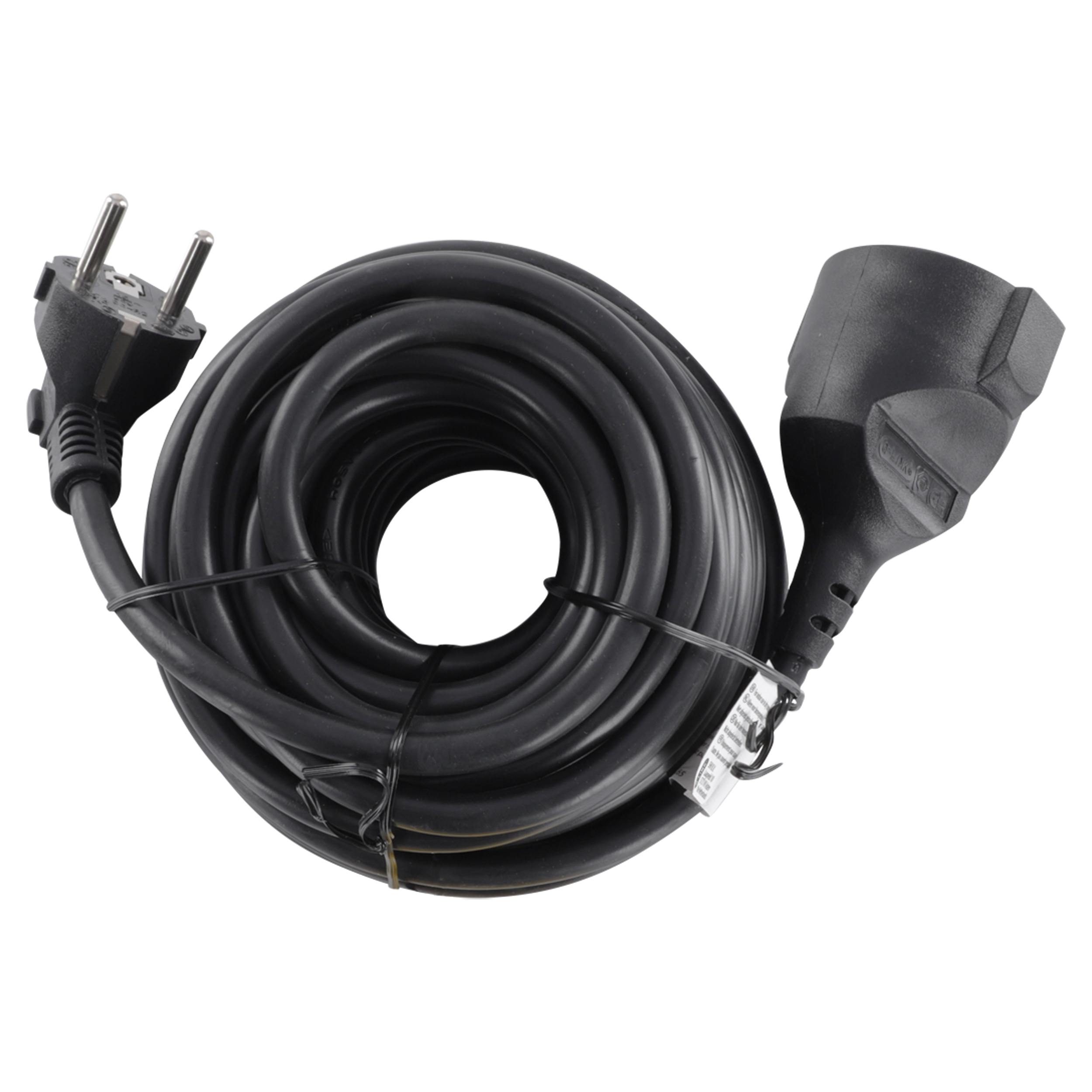 55.204.65 Q-Link  verlengsnoer randaarde - H05VV-F - max 3680W zwart 3 x 1.5 mm², 10 m