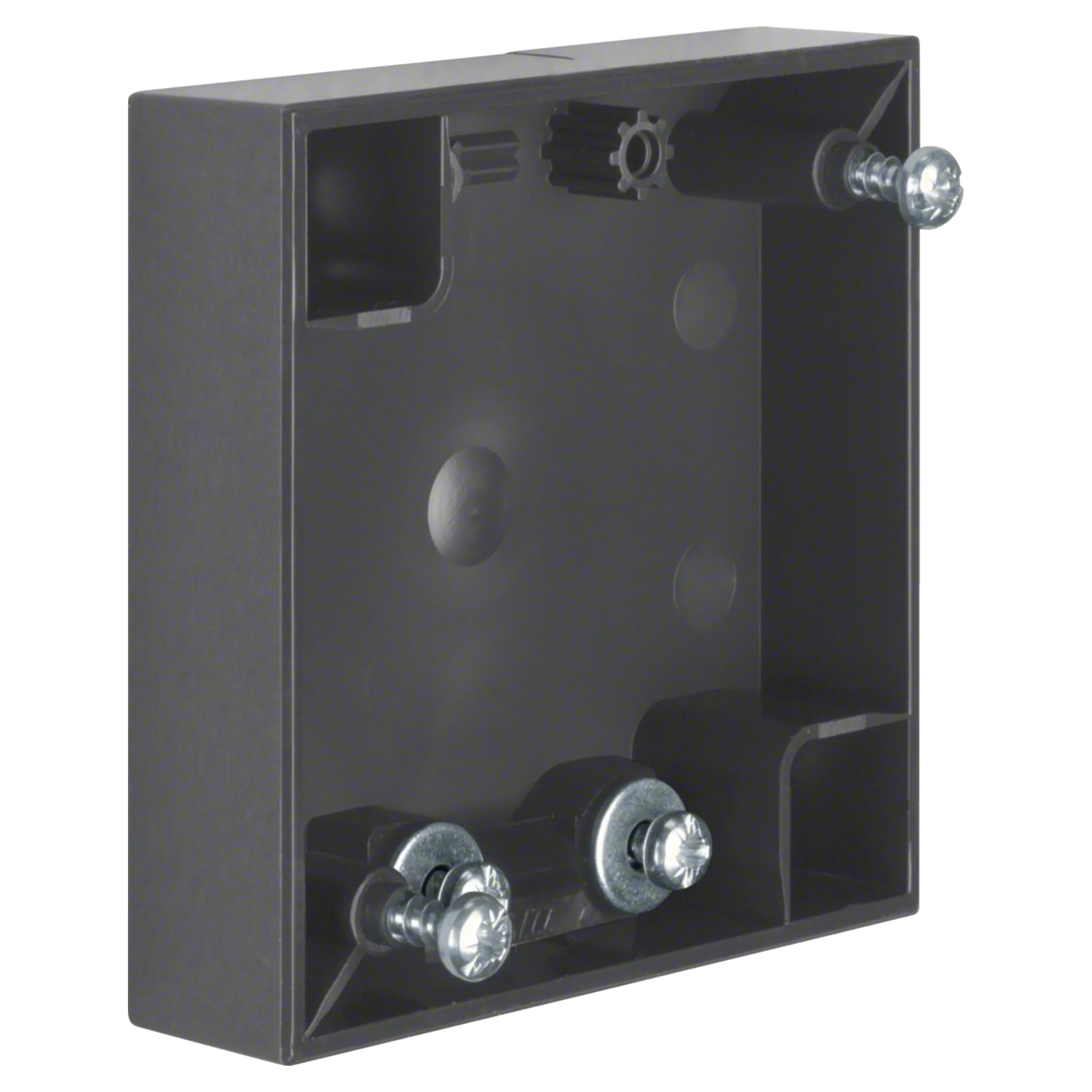 58.002.37 Berker Integro opbouwbehuizing vlak - 1-voudig - met trekontlasting - IP44 antraciet 