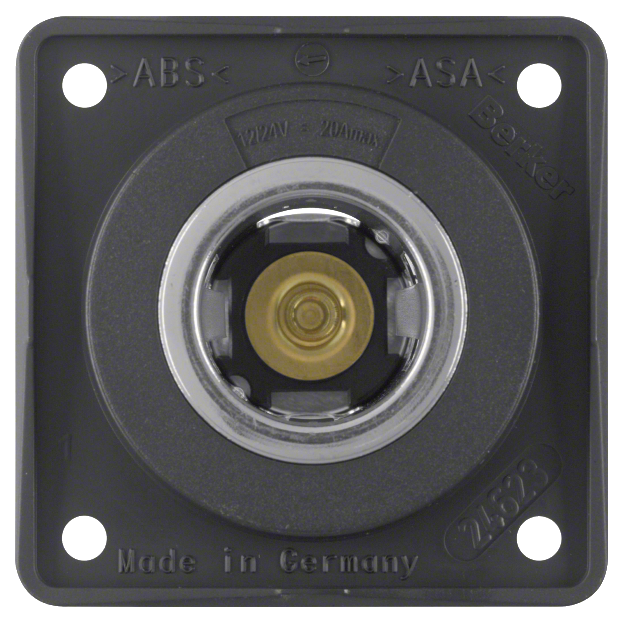 58.002.43 Berker Integro contactdoos inbouw - 1-voudig - 12/24V antraciet 