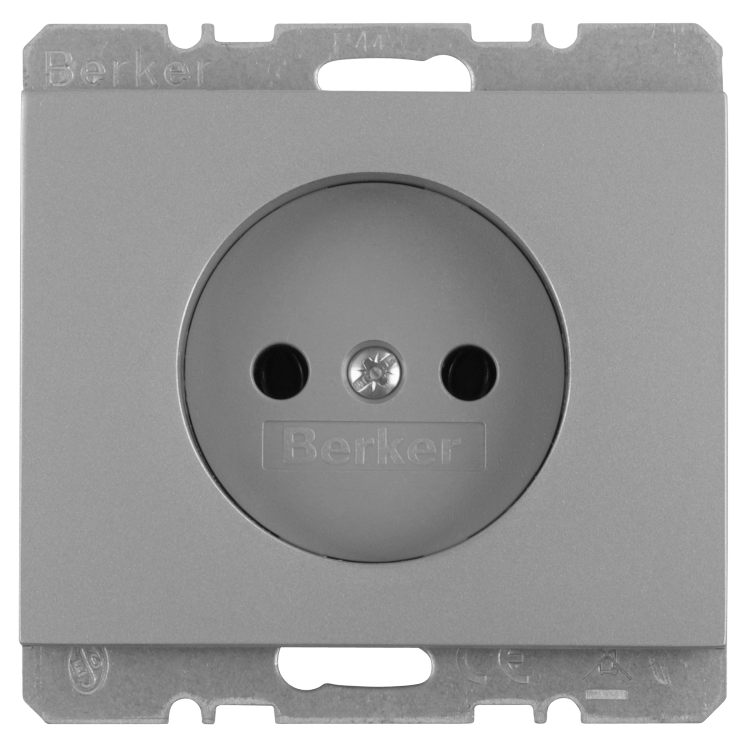58.005.40 Berker K5 contactdoos inbouw - 1-voudig RVS 