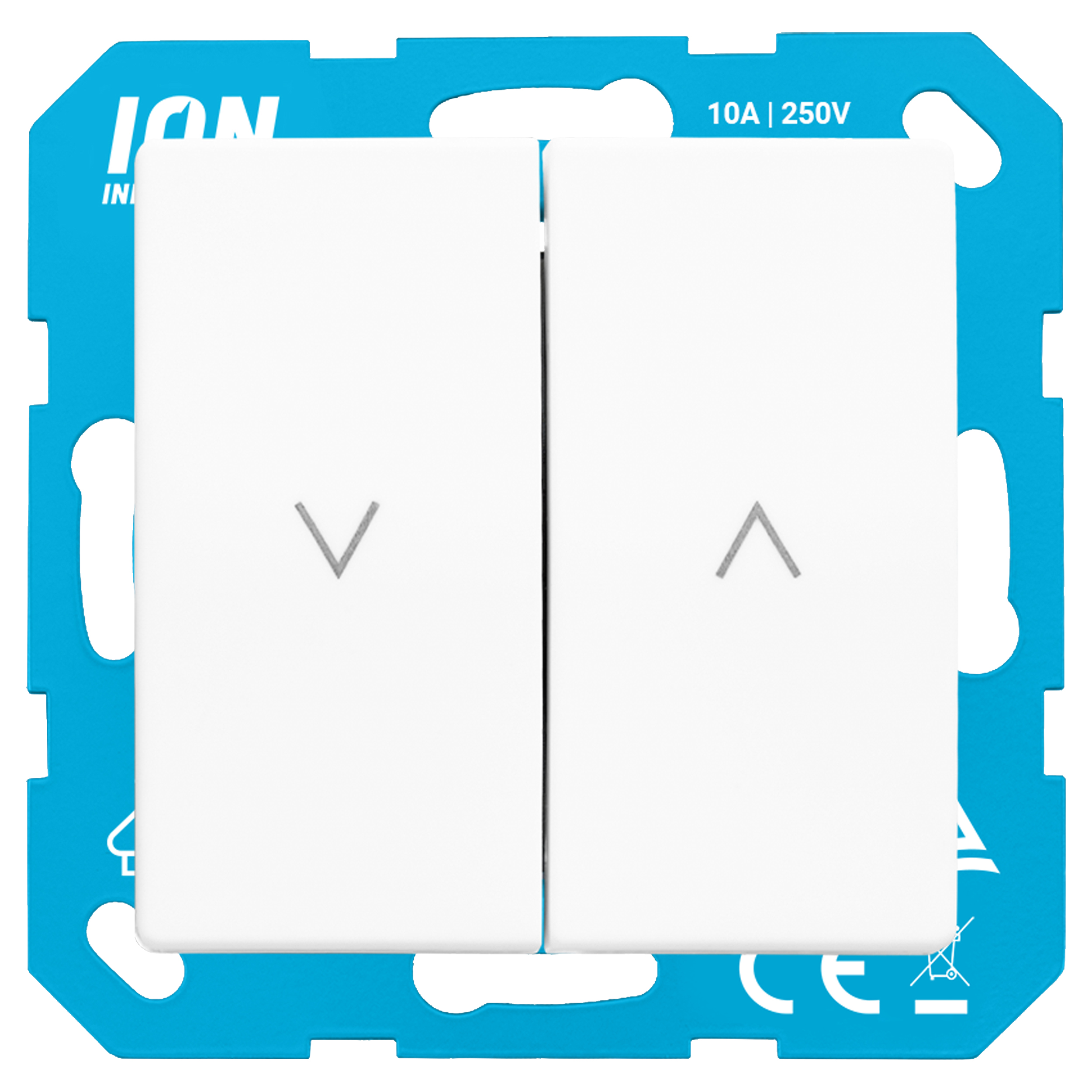 58.006.11 ION Industries V1/J1 jaloezieschakelaar inbouw alpin wit 