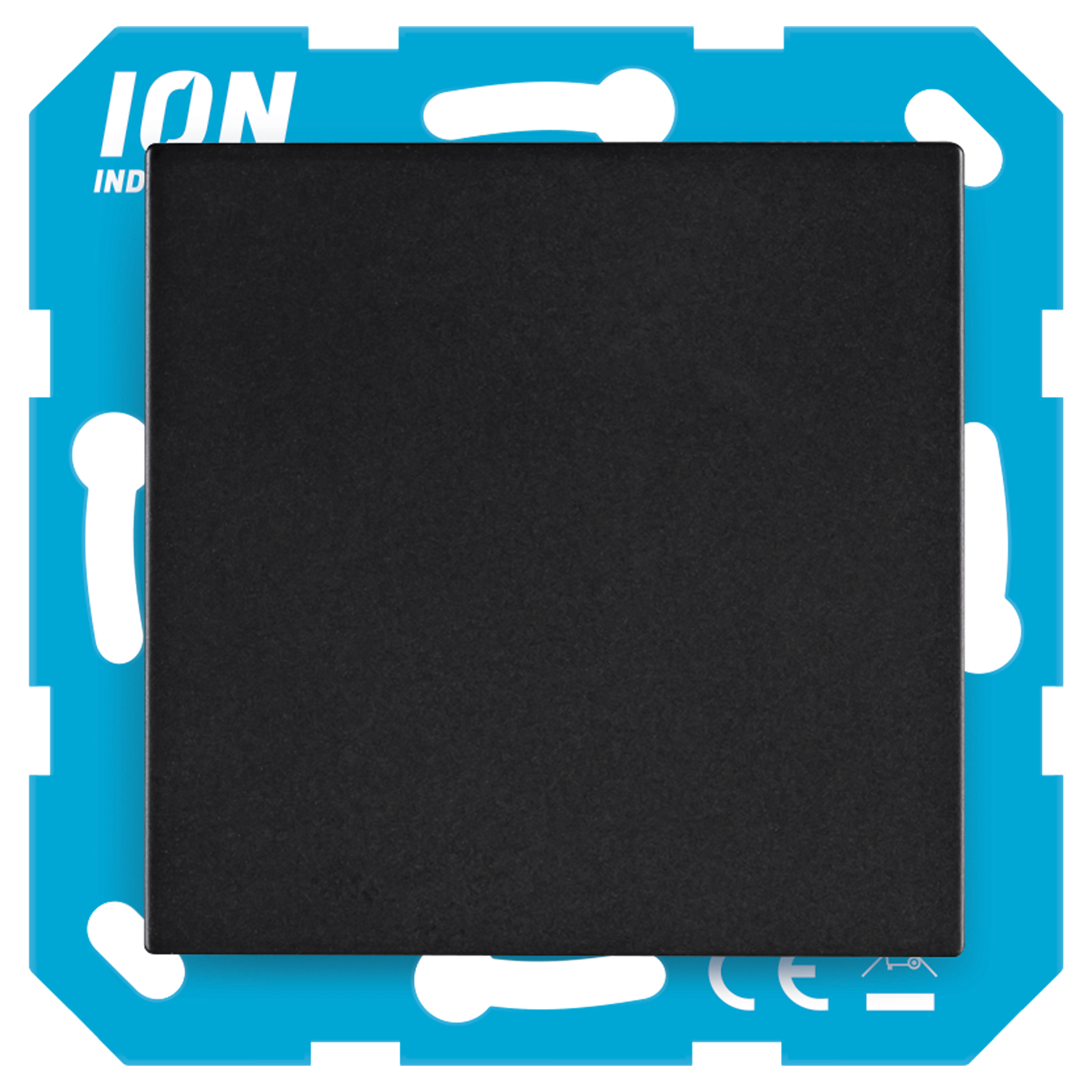 58.007.20 ION Industries V1/J1 blindplaat  mat zwart 