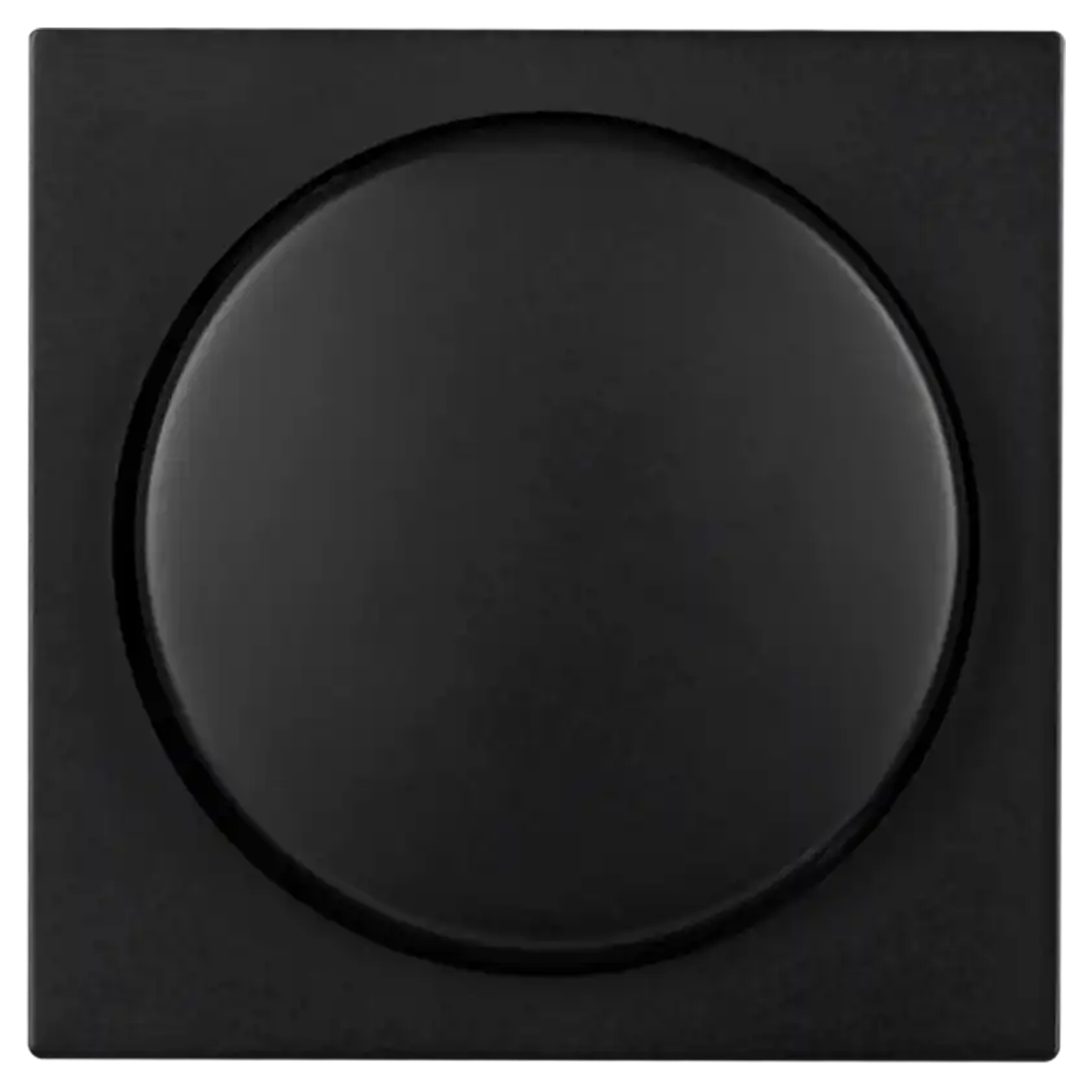 58.007.85 ION Industries V1/J1 centraalplaat met knop - duo dimmer - 55 x 55 mm - zwart