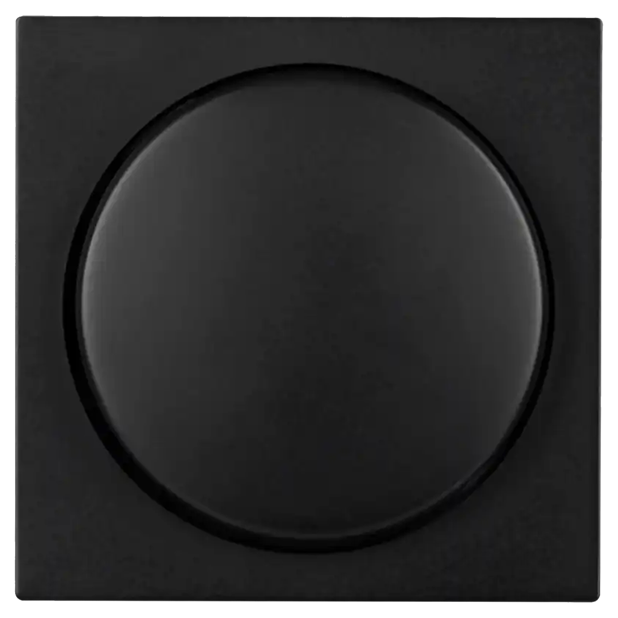 58.007.86 ION Industries V1/J1 centraalplaat met knop - dimmer - 55 x 55 mm - zwart