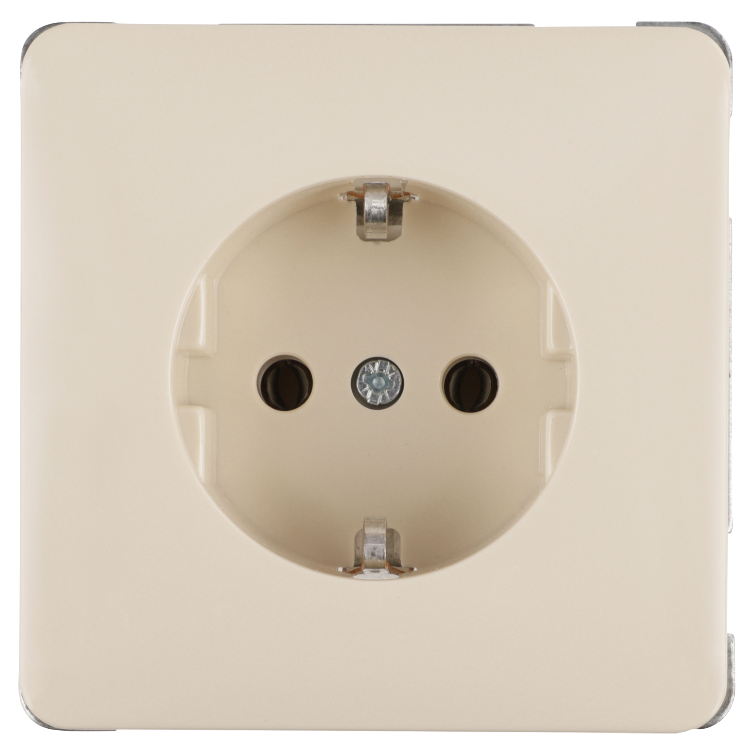 58.040.42 Peha Standard contactdoos inbouw - 1-voudig - randaarde crème 