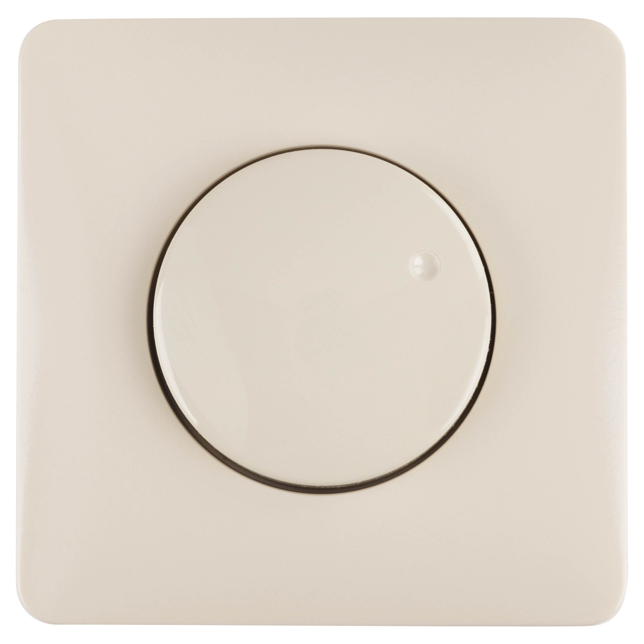 58.040.85 Peha Standard centraalplaat met knop - voor dimmer - inbouw crème 
