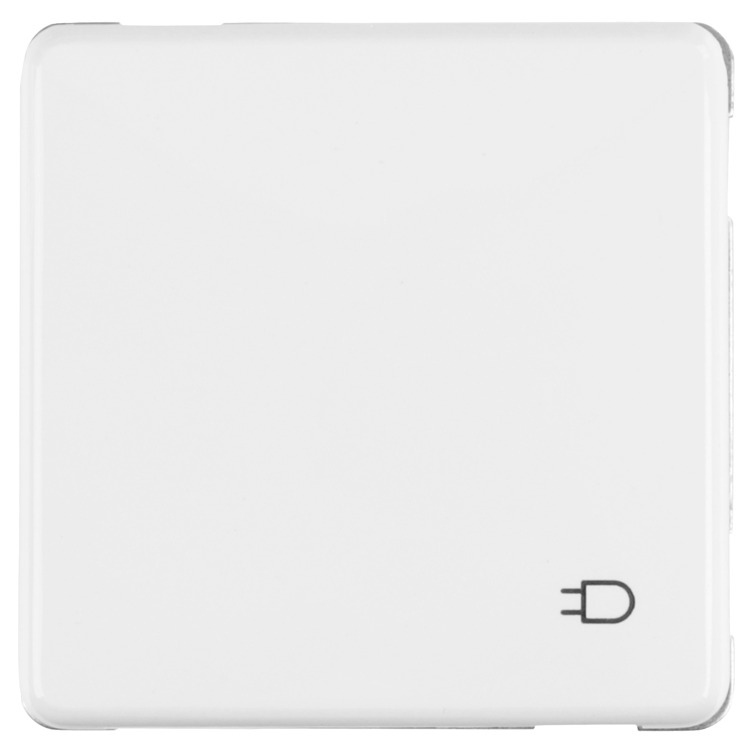 58.041.44 Peha Standard contactdoos inbouw - 1-voudig - randaarde - met klep polarwit 