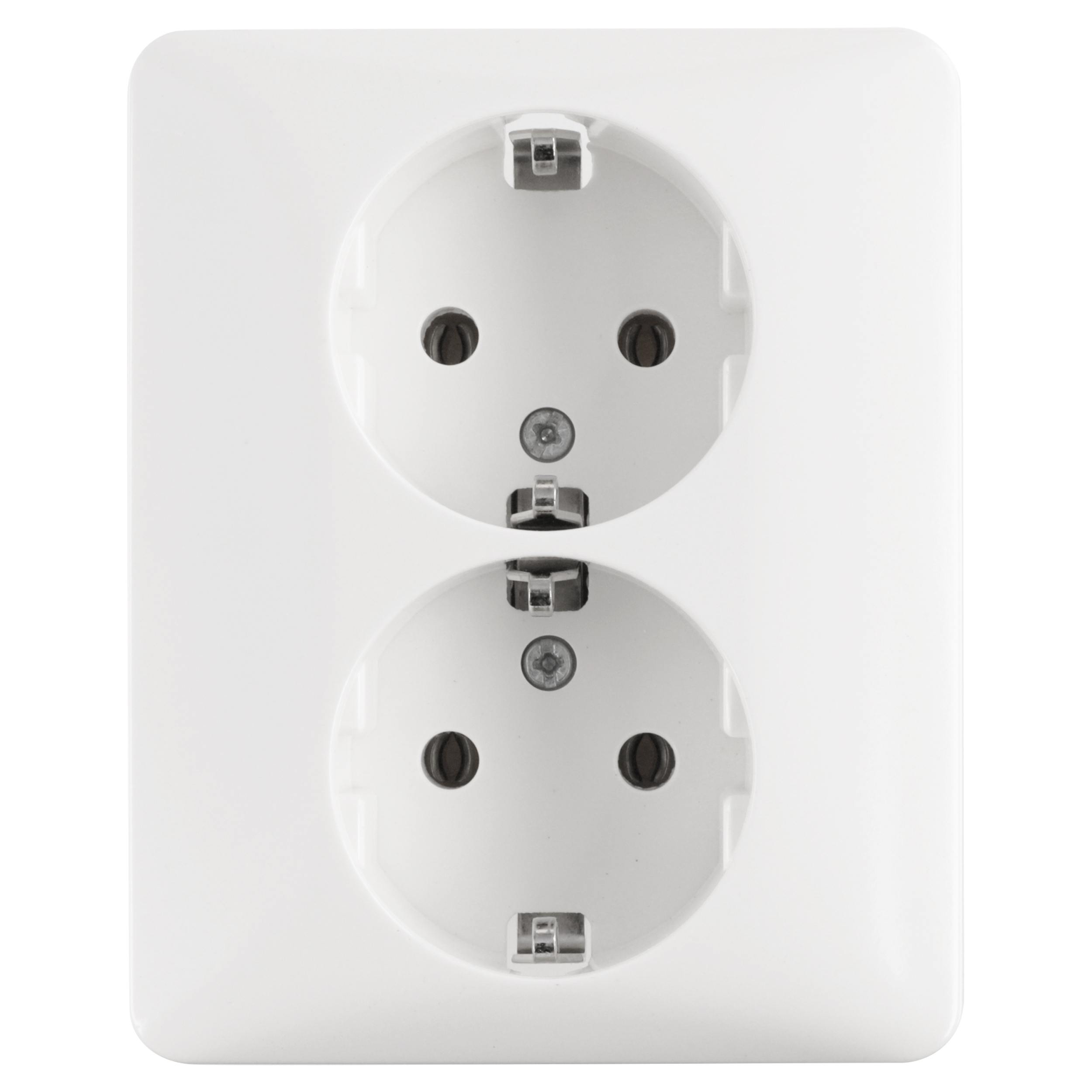 58.041.50 Peha Standard contactdoos inbouw - 2-voudig - randaarde polarwit 