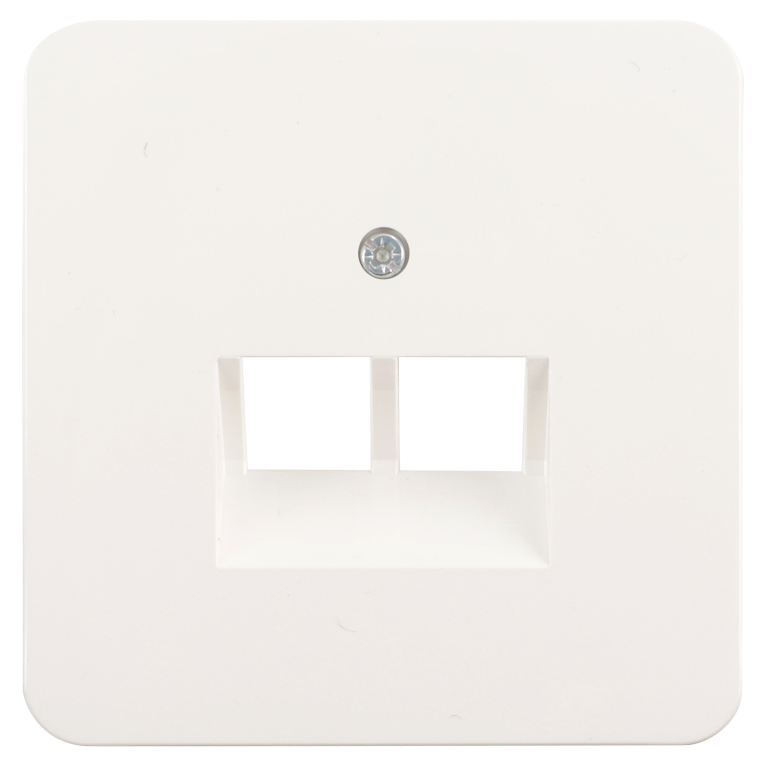 58.041.56 Peha Standard centraalplaat telefoon/data - 2 x 8-polig polarwit 