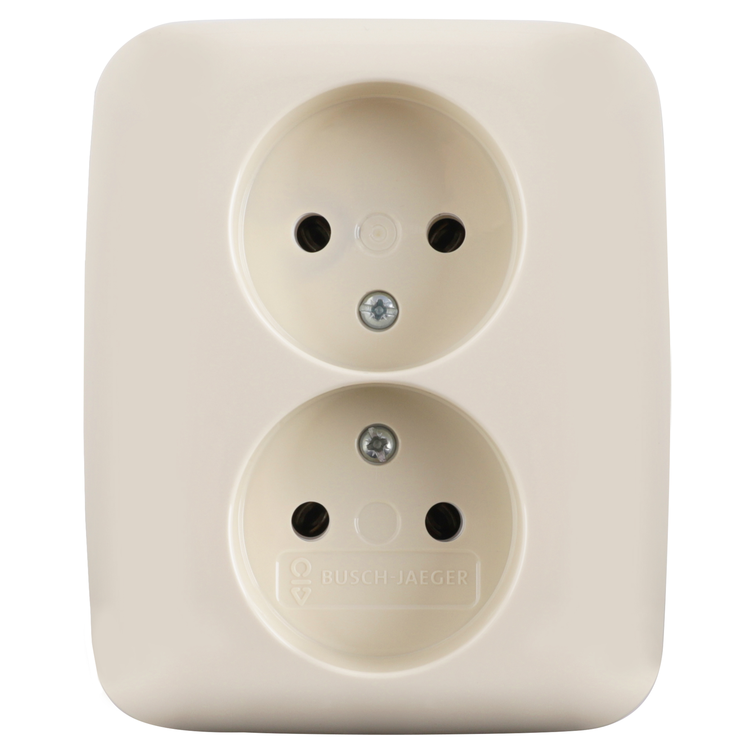 58.050.49 Busch-Jaeger SI contactdoos inbouw - 2-voudig crème 