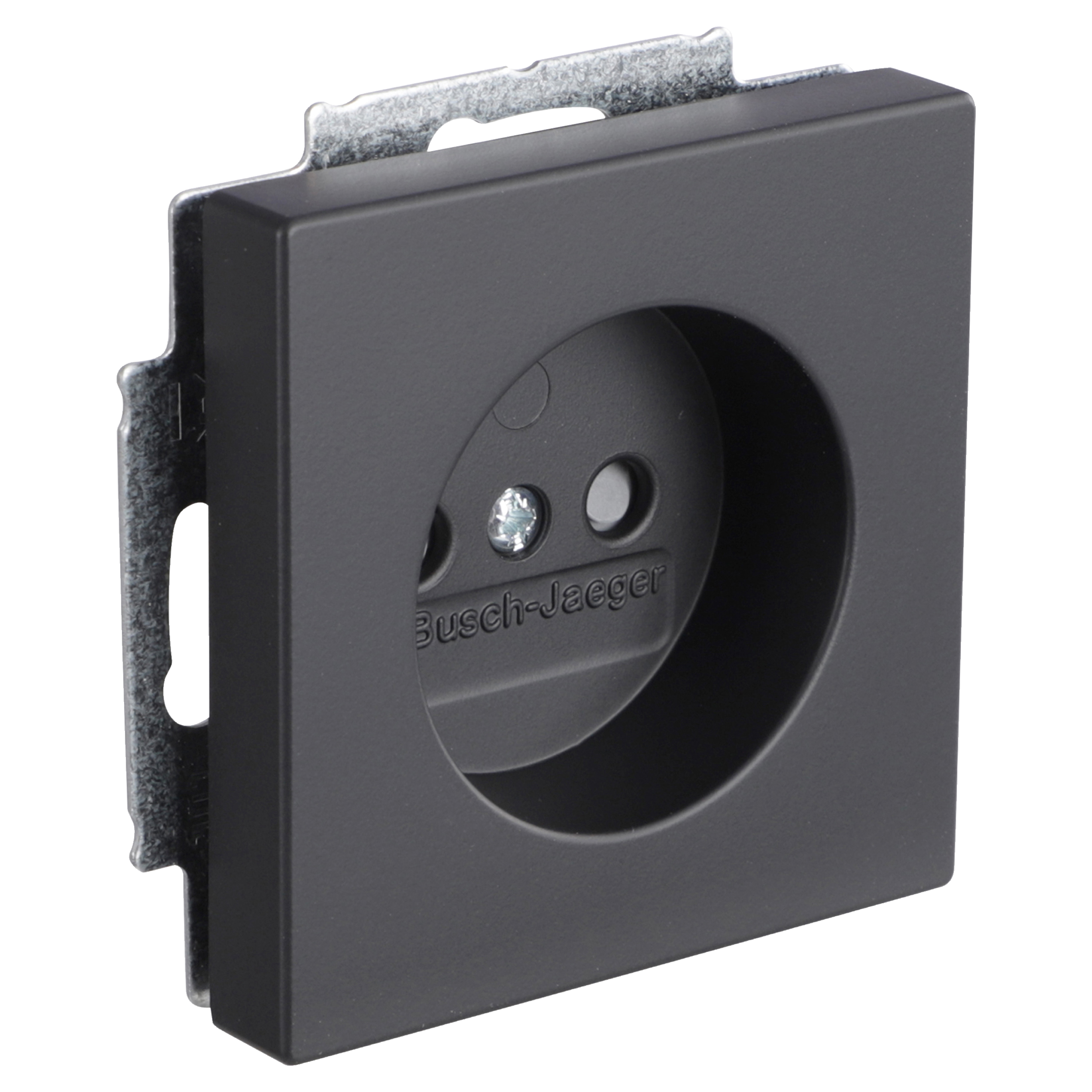 58.052.40 Busch-Jaeger Future Linear contactdoos inbouw - 1-voudig zwart 