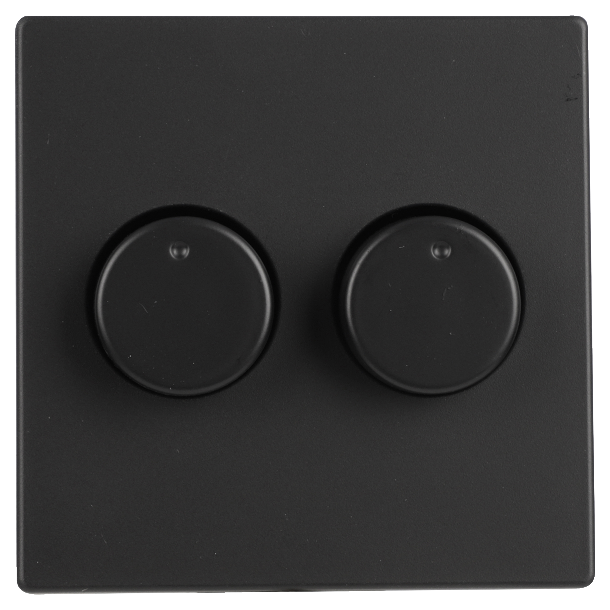 58.052.86   centraalplaat met knop - voor duo dimmer - tbv Future Linear zwart 