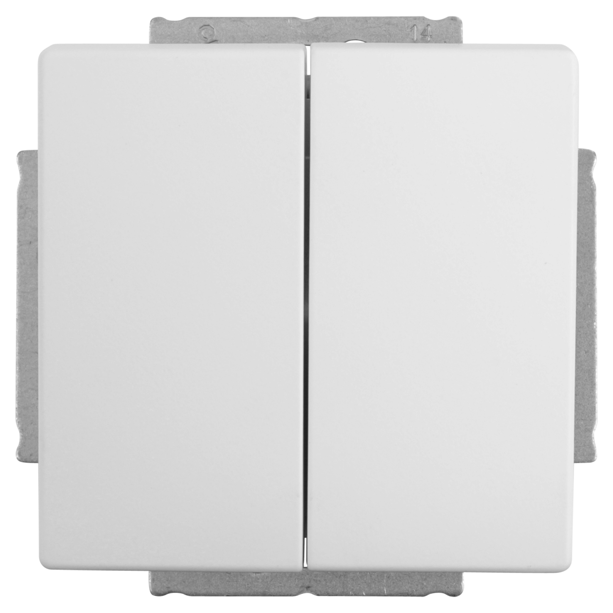 58.060.03 Busch-Jaeger Future Linear schakelaar inbouw - wissel/wissel mat wit 