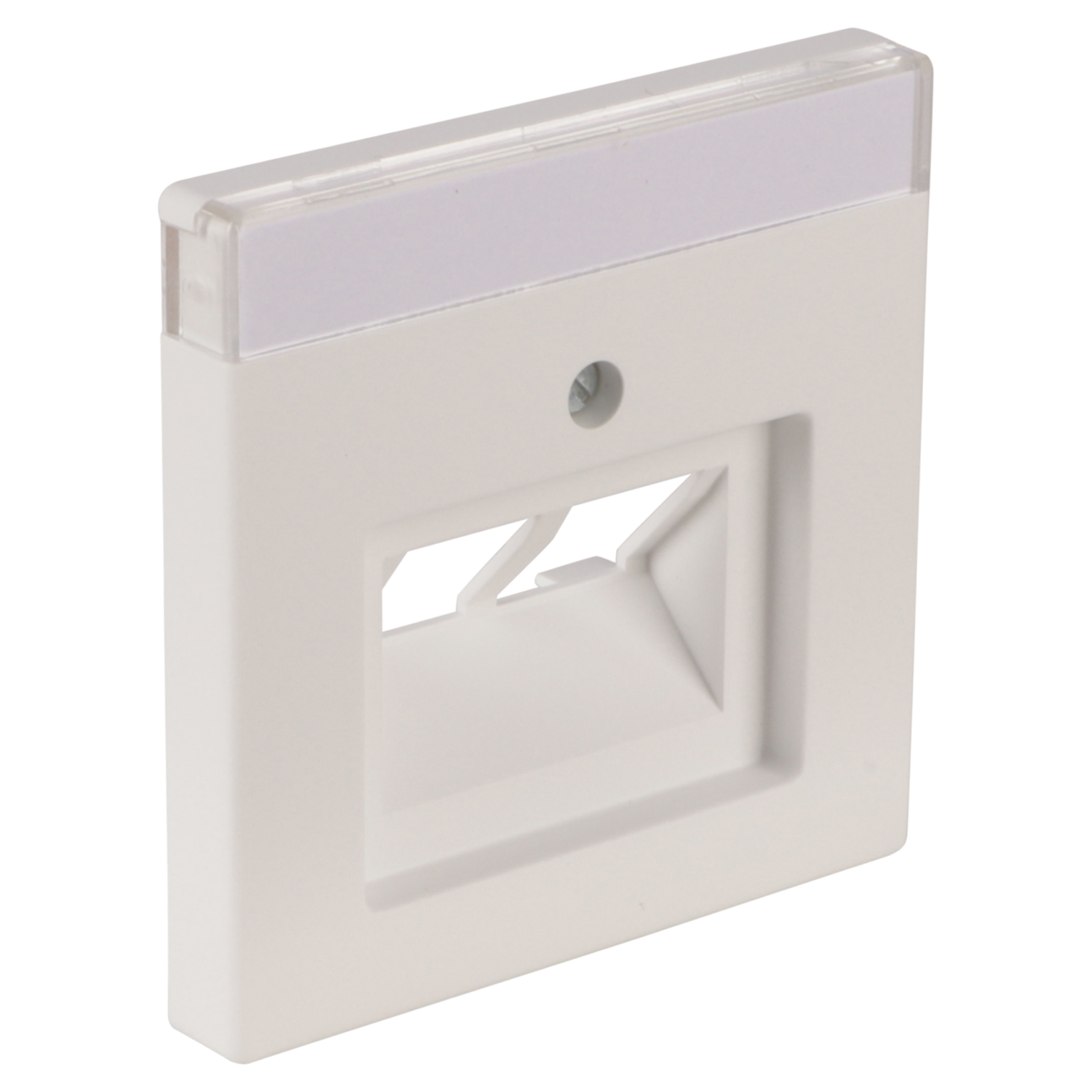 58.060.56 Busch-Jaeger Future Linear centraalplaat telefoon/data - 2 x 8-polig mat wit 