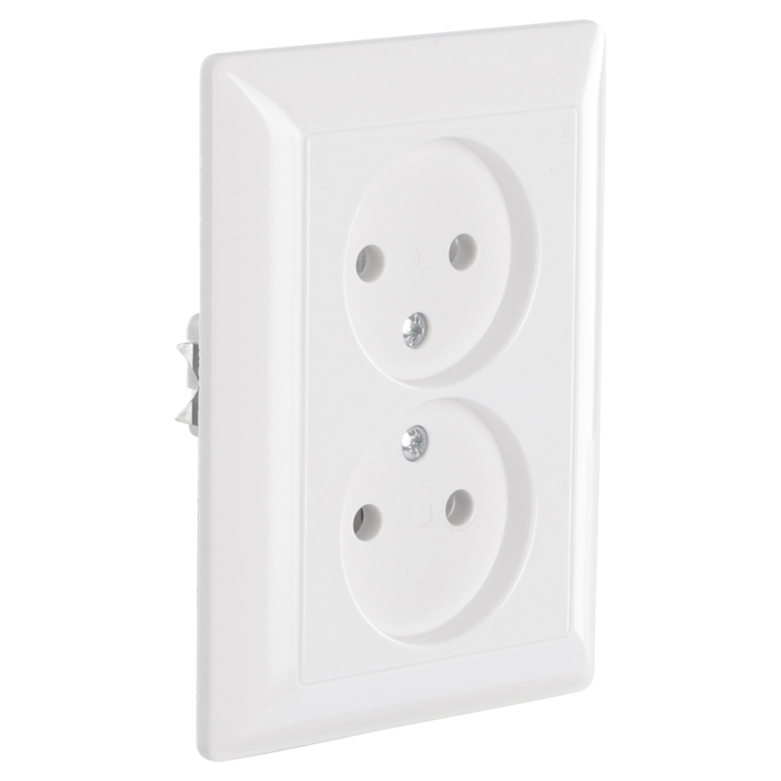 58.081.49 Jung AS500 contactdoos inbouw - 2-voudig polarwit 
