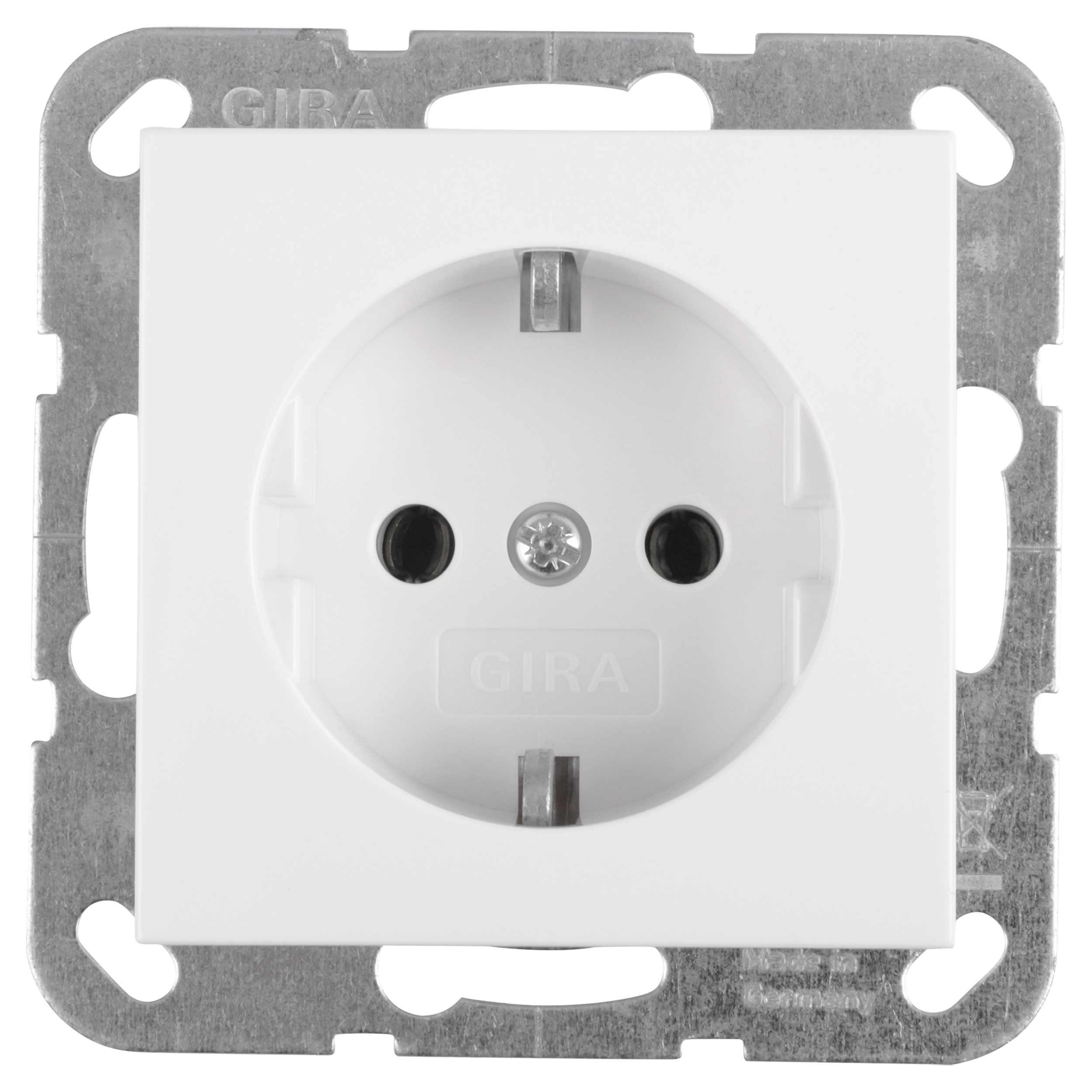 58.091.42 Gira System 55 contactdoos inbouw - 1-voudig - randaarde polarwit 