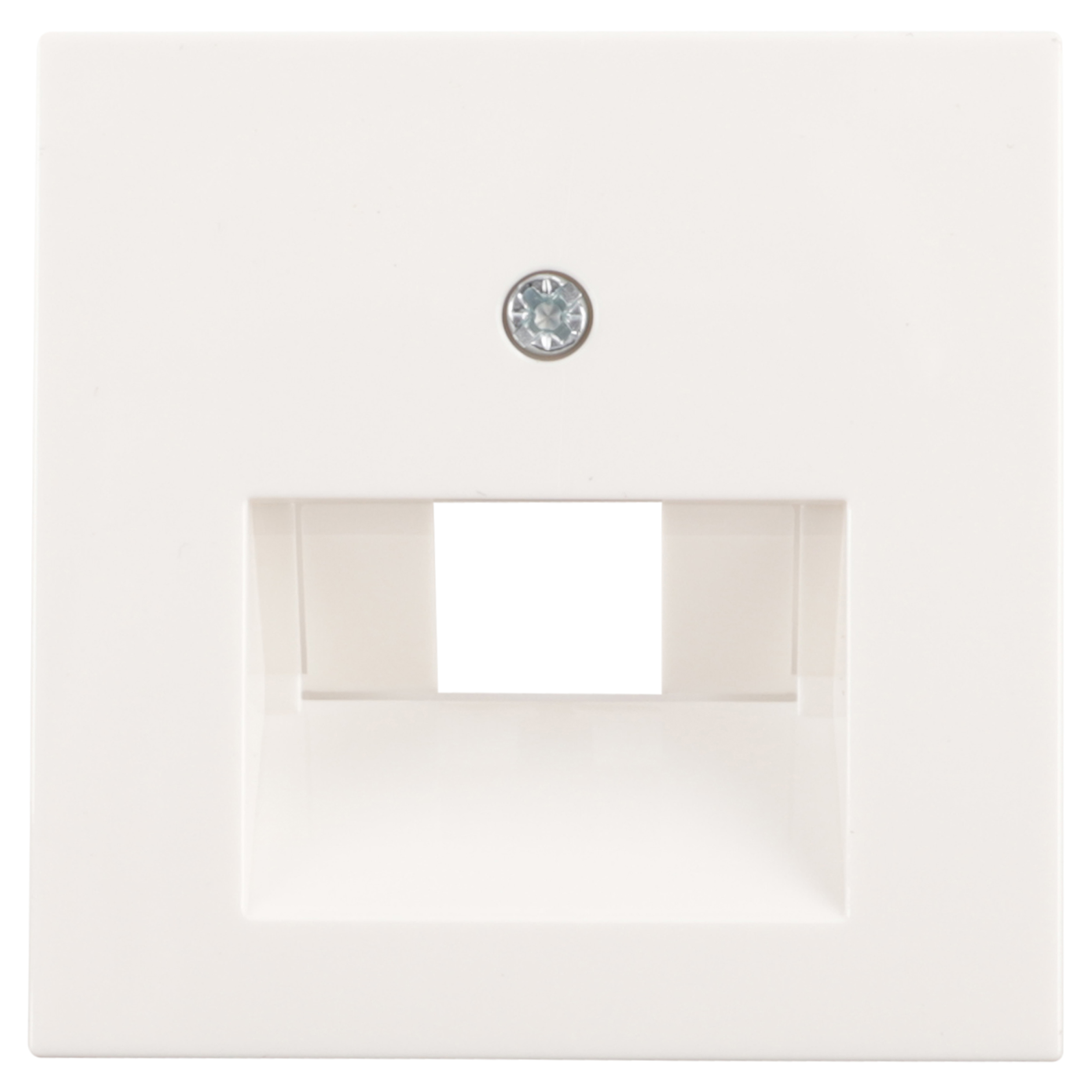 58.091.56 Gira System 55 centraalplaat telefoon/data - 2 x 8-polig polarwit 
