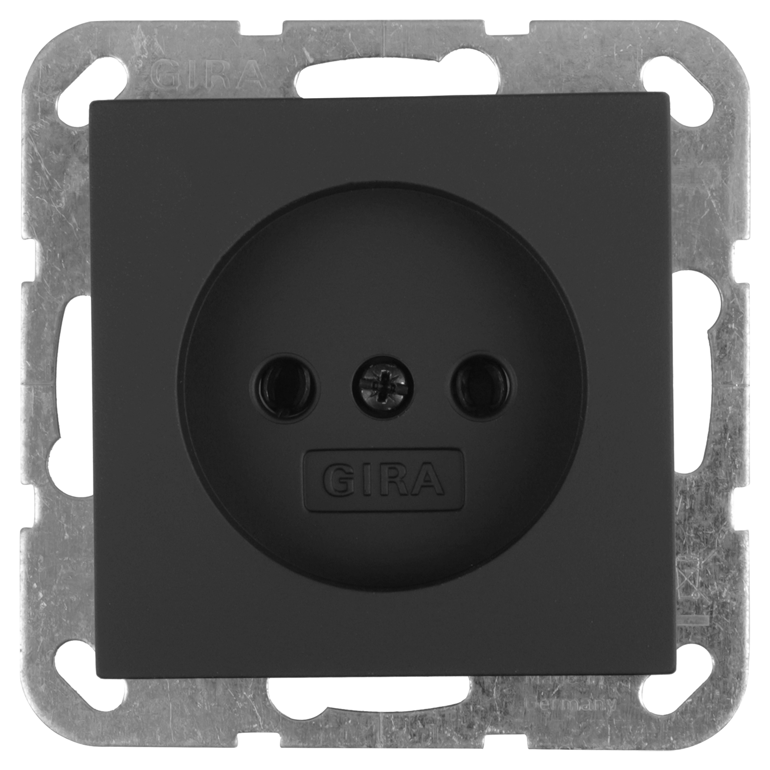 58.092.40 Gira E2 contactdoos inbouw - 1-voudig zwart 
