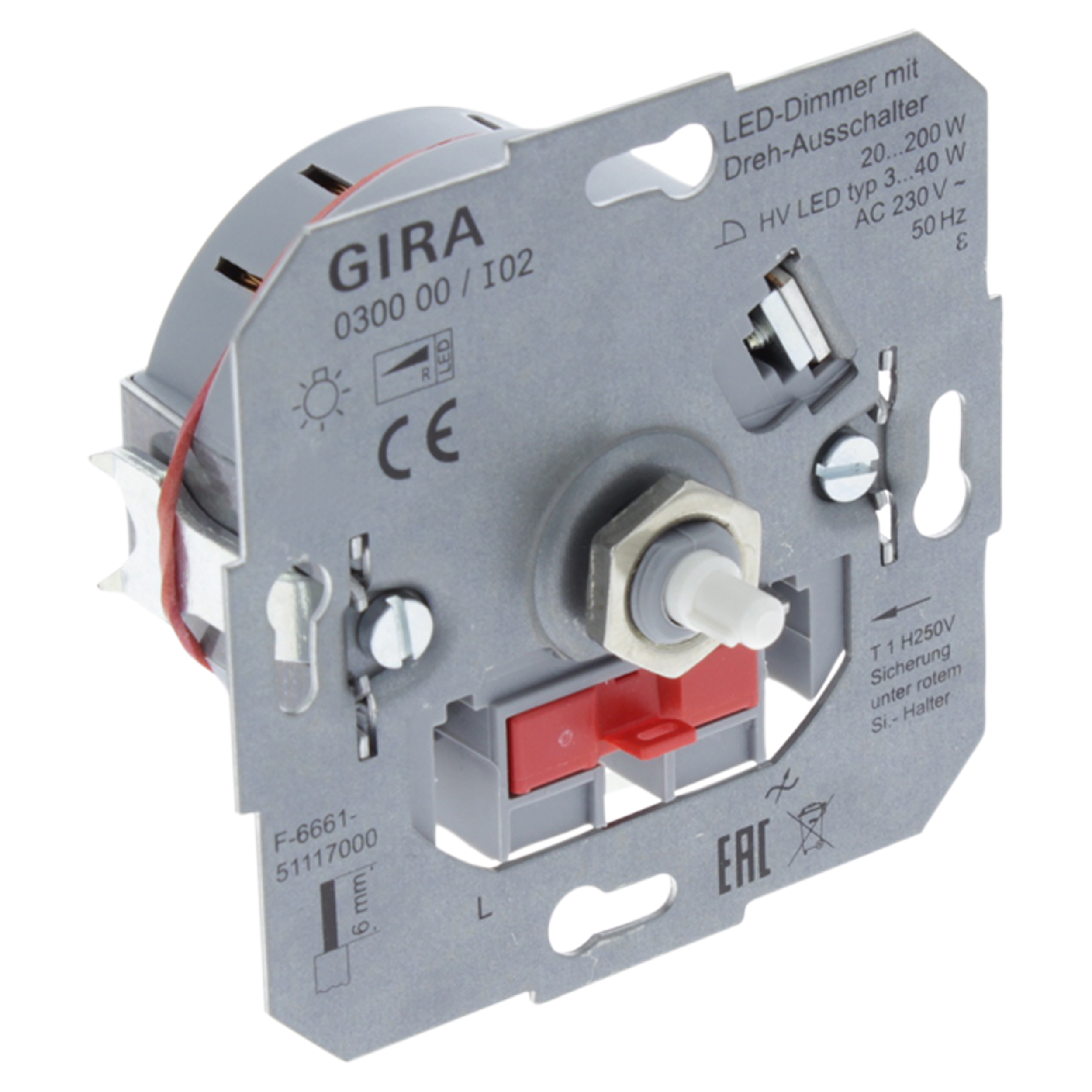 58.093.98 Gira  dimmer inbouw - LED - 3-60W - universeel - 20-210W - element  