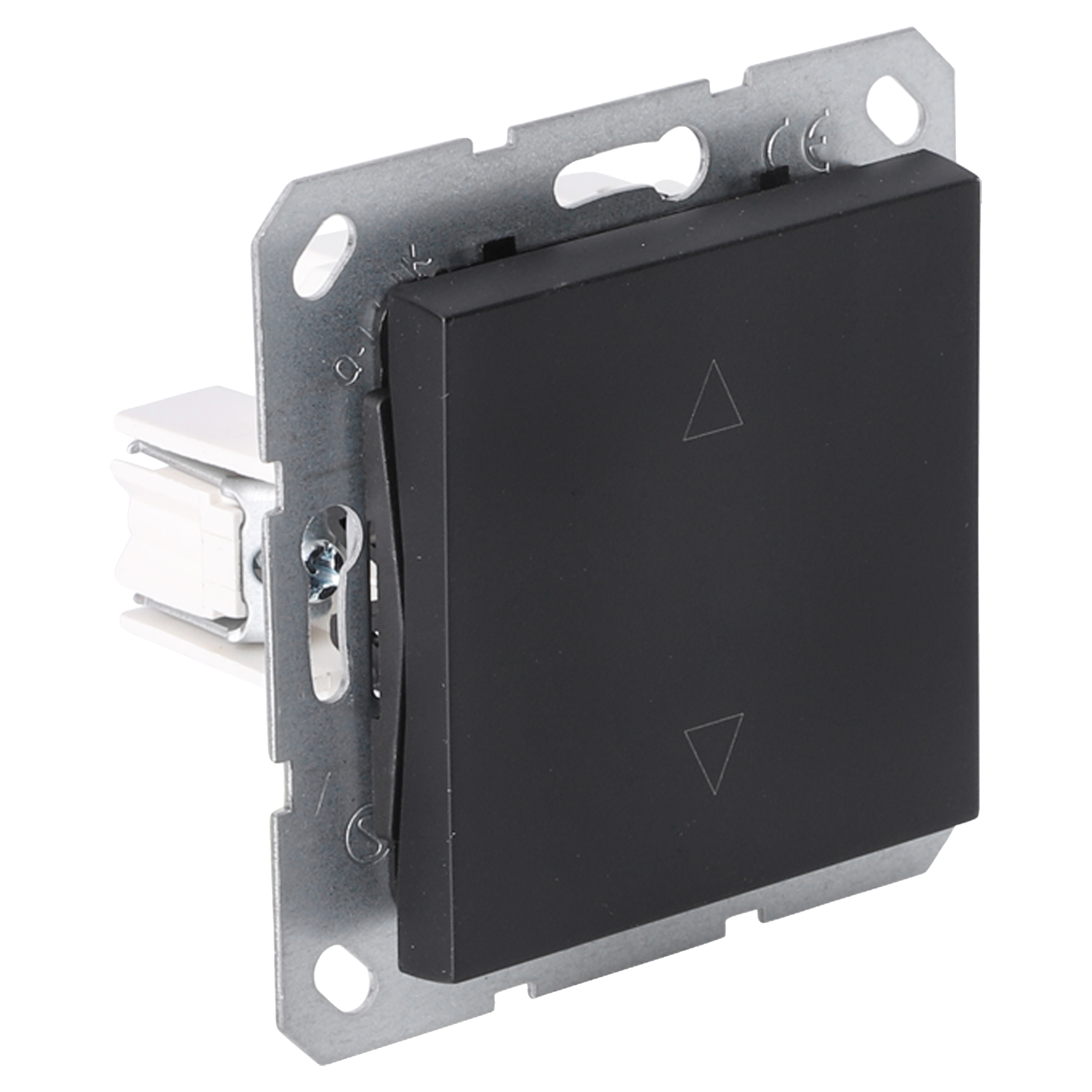 58.095.11 Q-Link S-Line schakelaar inbouw - jaloezie - up/down mat zwart 