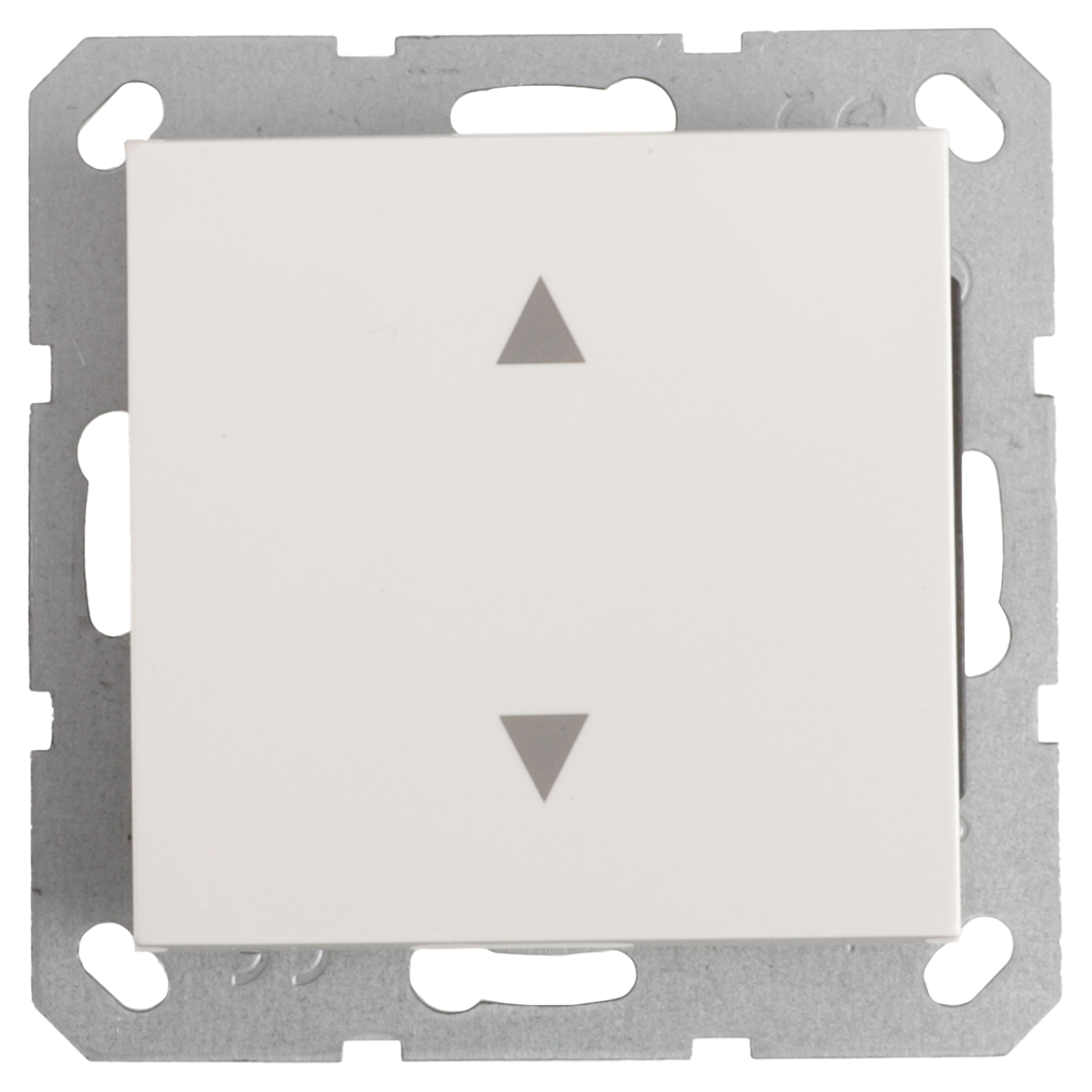 58.096.11 Q-Link S-Line schakelaar inbouw - jaloezie - up/down polarwit 
