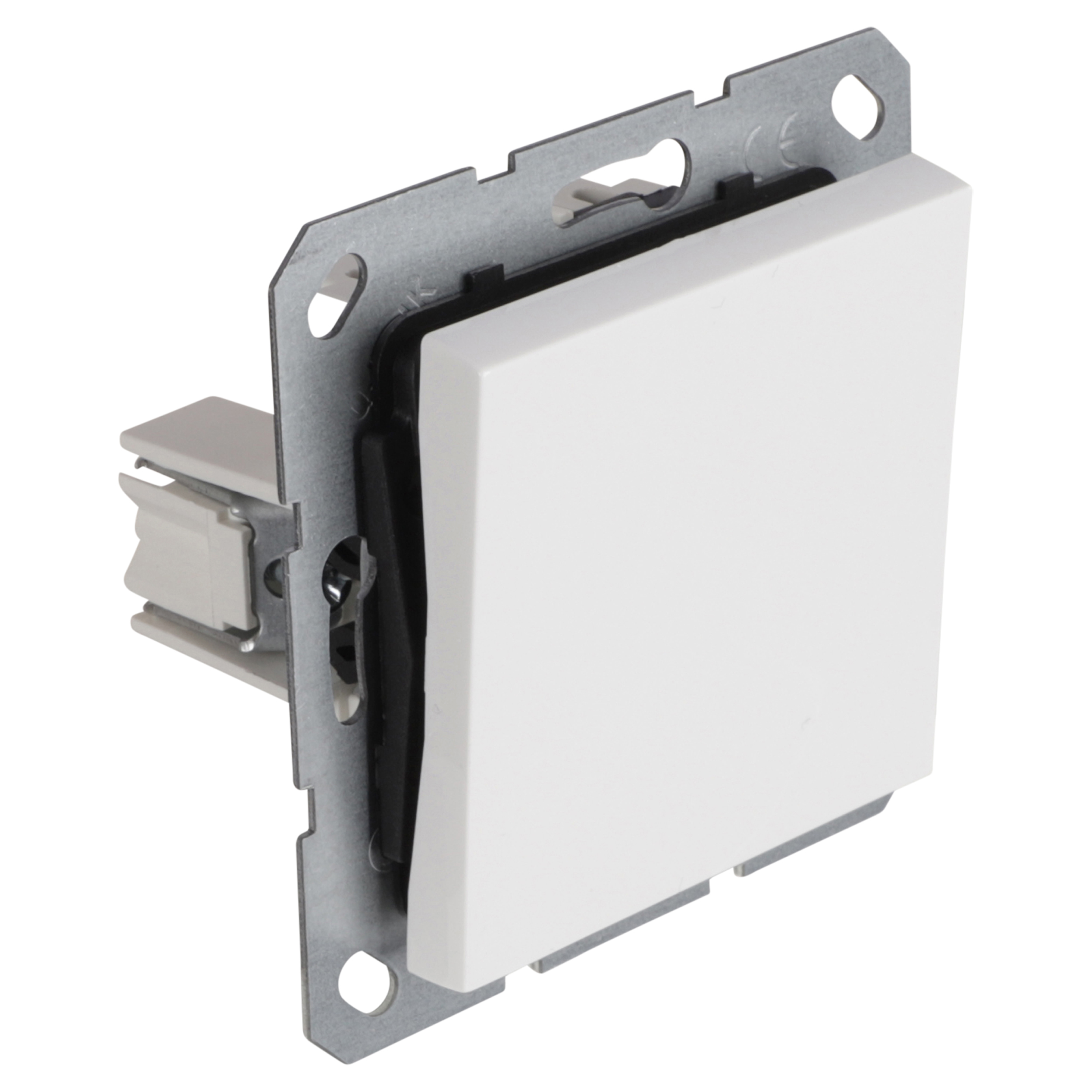 58.096.16 Q-Link S-Line schakelaar inbouw - impuls - maak/verbreek polarwit 