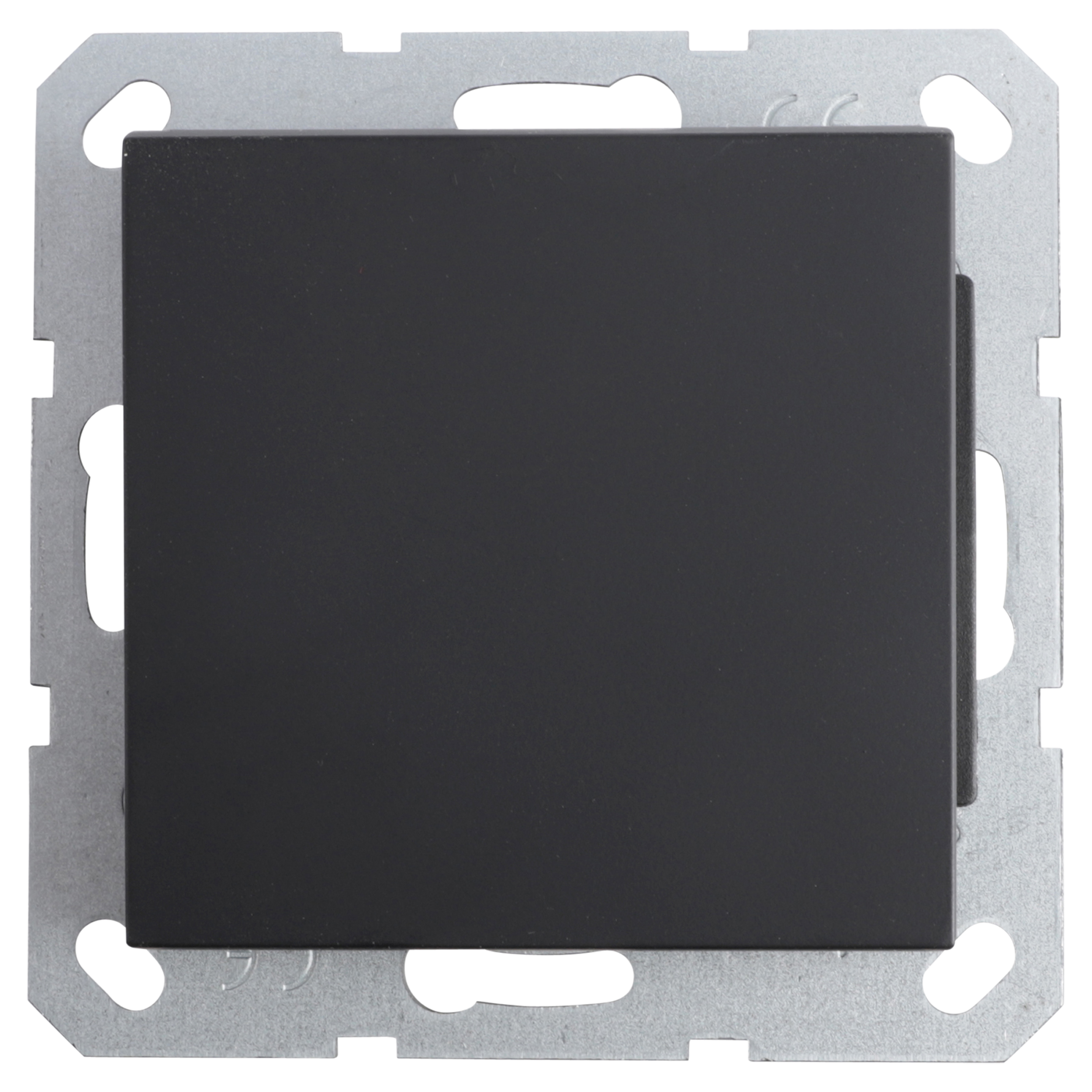 58.099.07 Q-Link S-Line schakelaar inbouw - kruis mat zwart 