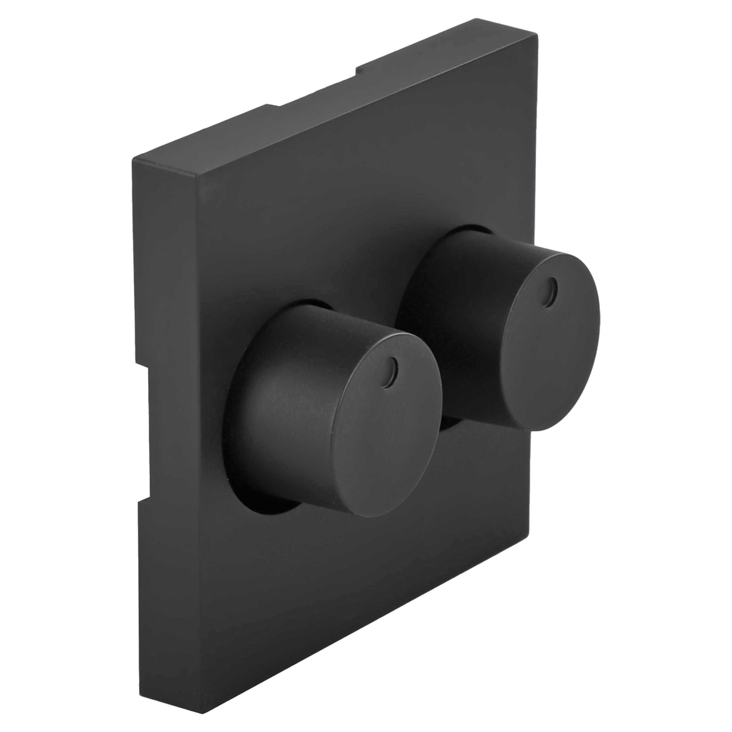 58.099.86 Q-Link S-Line centraalplaat met knop - voor duodimmer mat zwart 