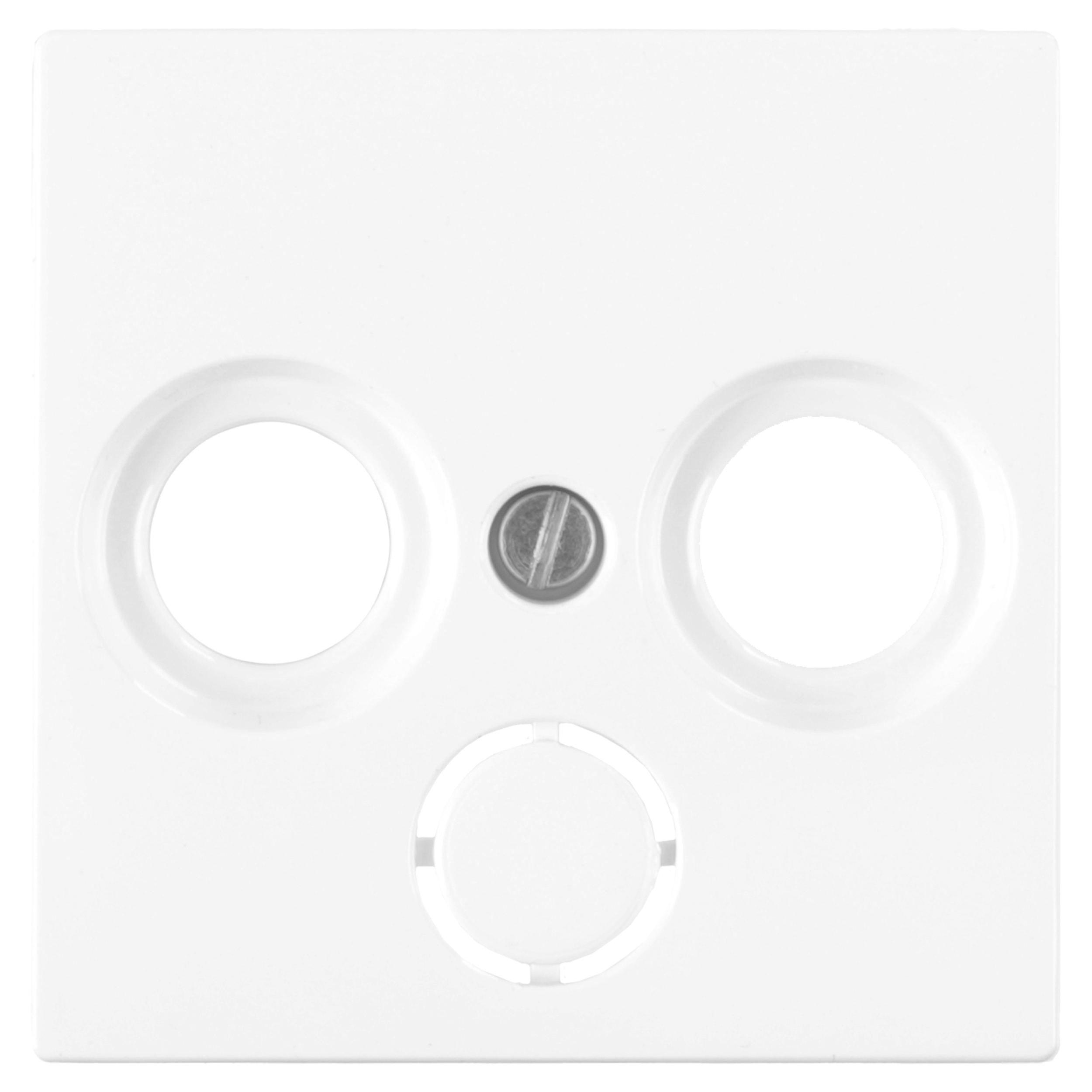 58.101.82 Merten System M centraalplaat radio/tv actief wit 