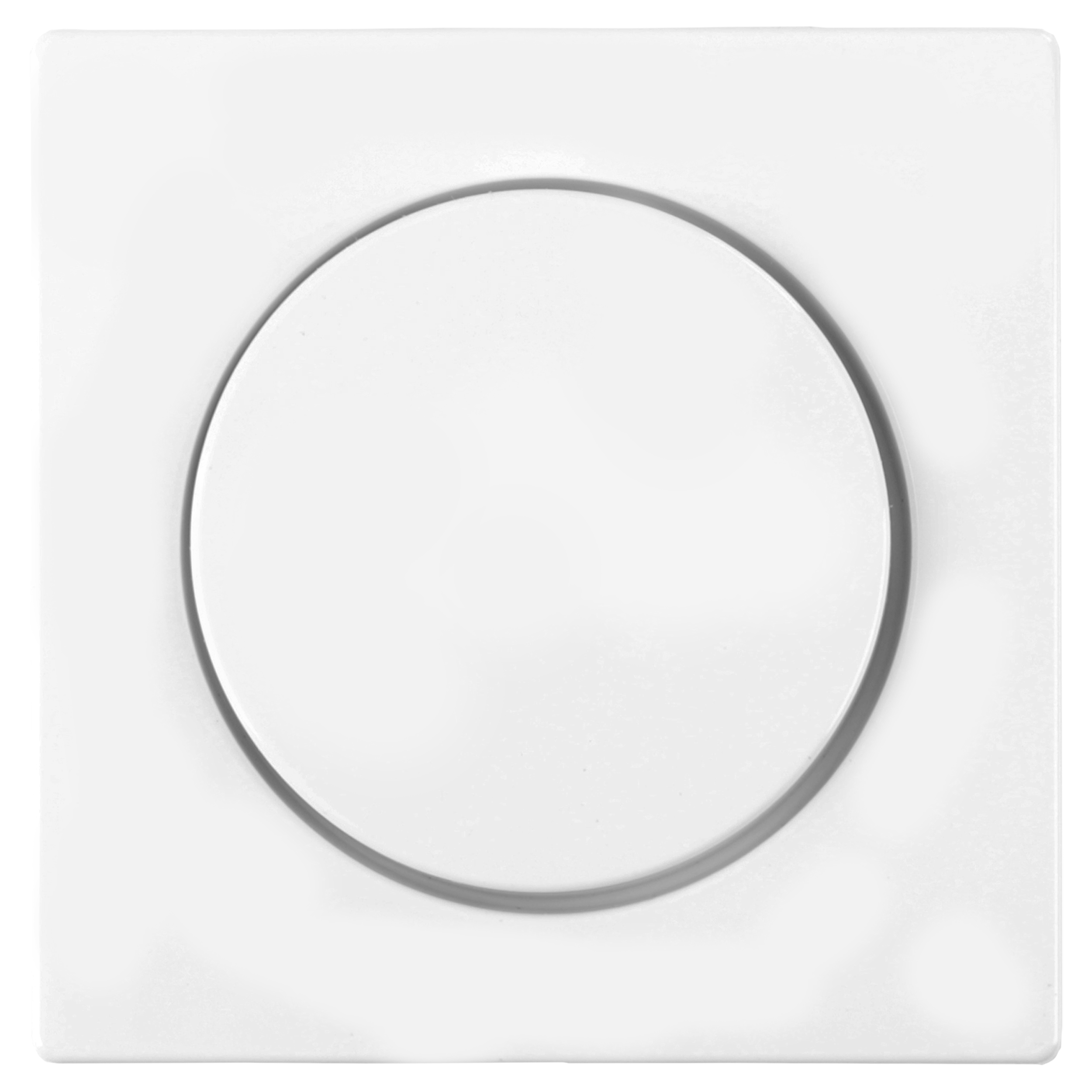 58.101.85 Merten System M centraalplaat met knop - dimmer actief wit 73 x 73 x 17 mm