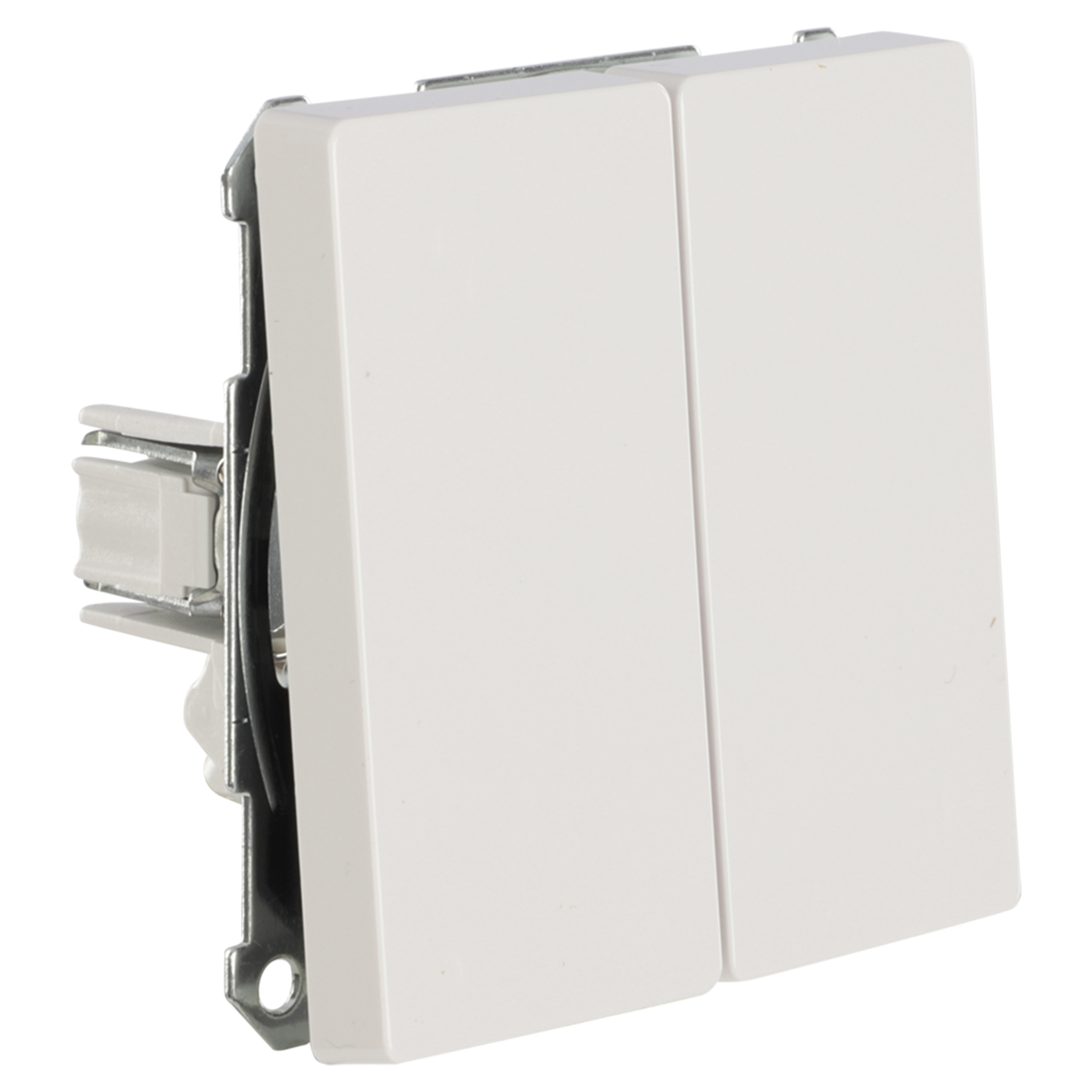 58.102.03 Merten D-Life schakelaar inbouw - wissel/wissel polarwit 