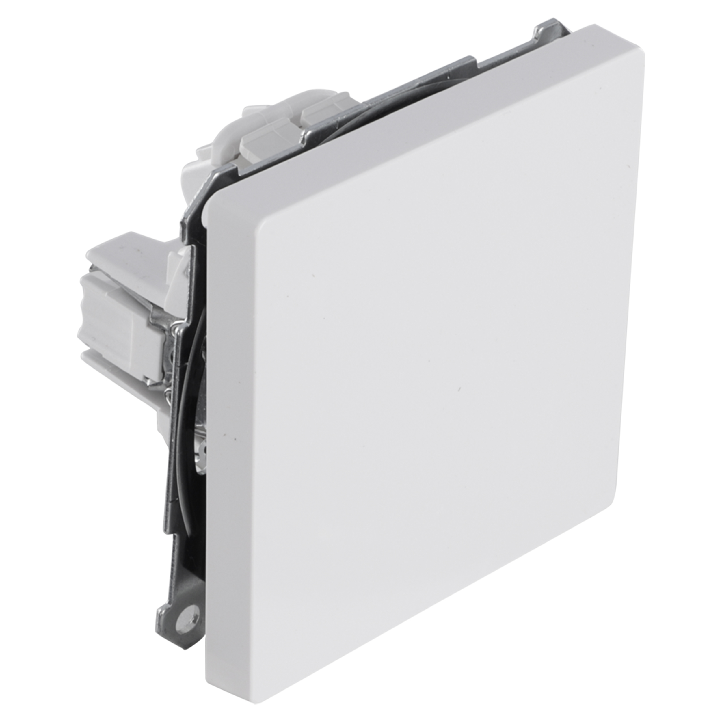58.102.07 Merten System D schakelaar inbouw - kruis lotuswit 