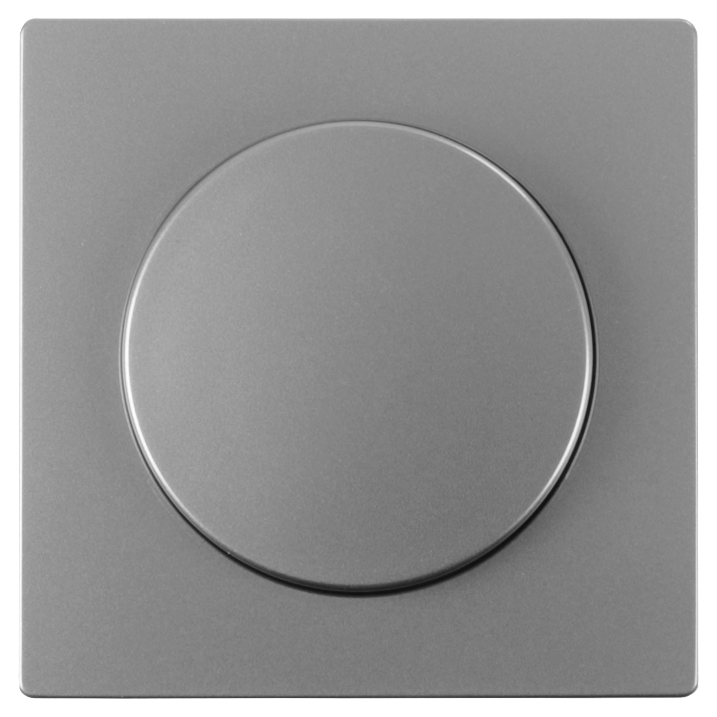 58.103.85 Merten System D centraalplaat met knop - dimmer RVS kleur 73 x 73 x 17 mm