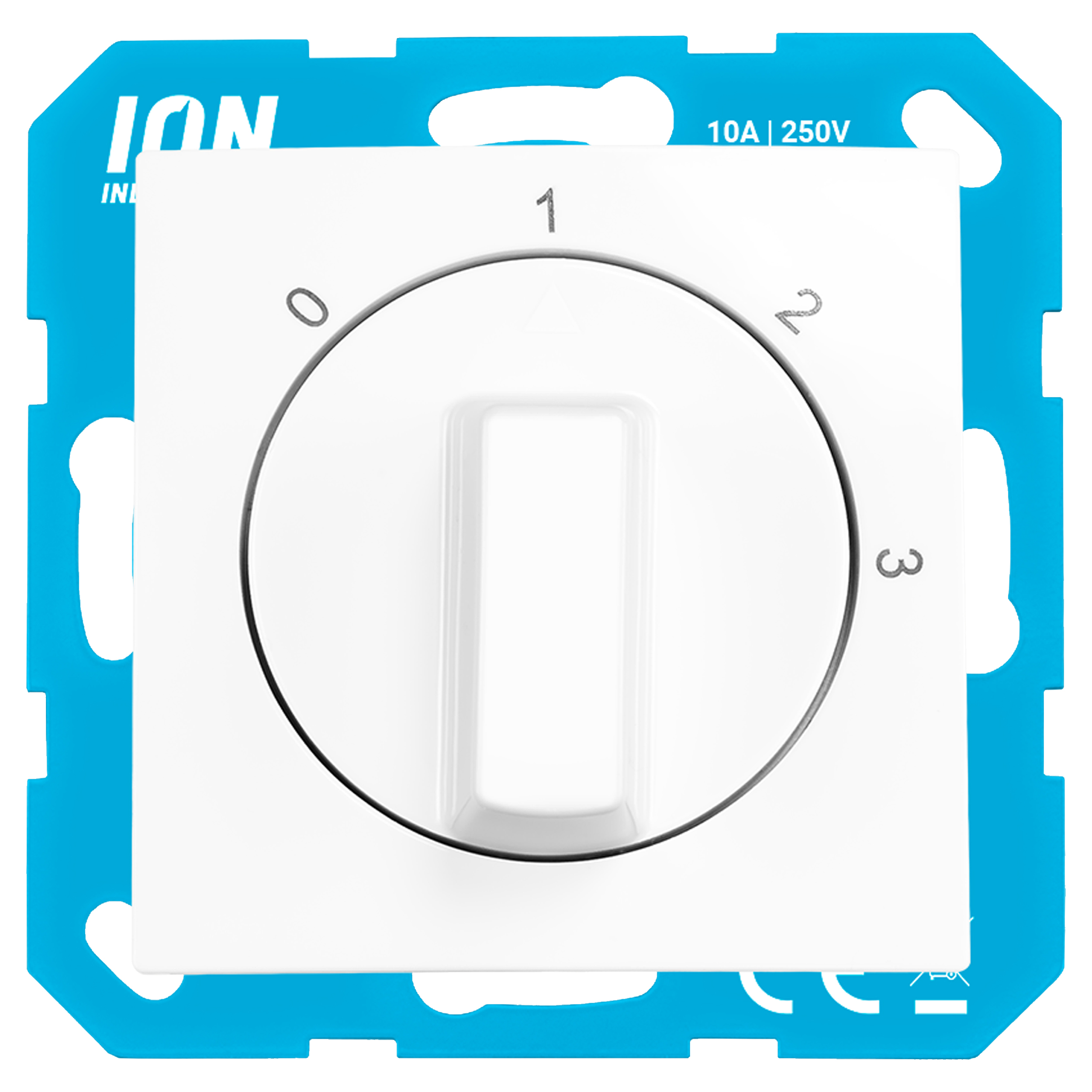 58.116.10 ION Industries E1 3-standenschakelaar inbouw - met nul alpin wit 