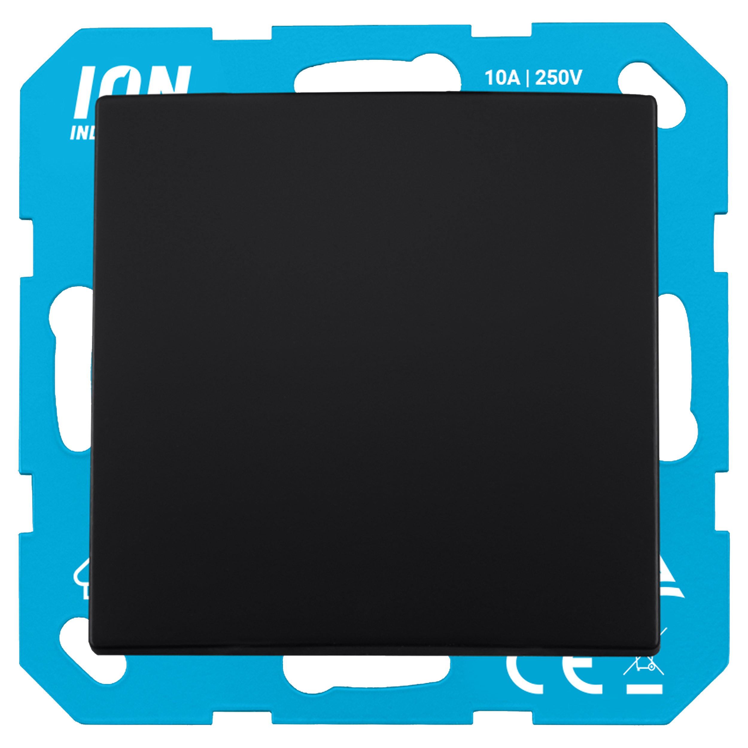 58.117.07 ION Industries E1 schakelaar inbouw - wissel/wissel mat zwart 