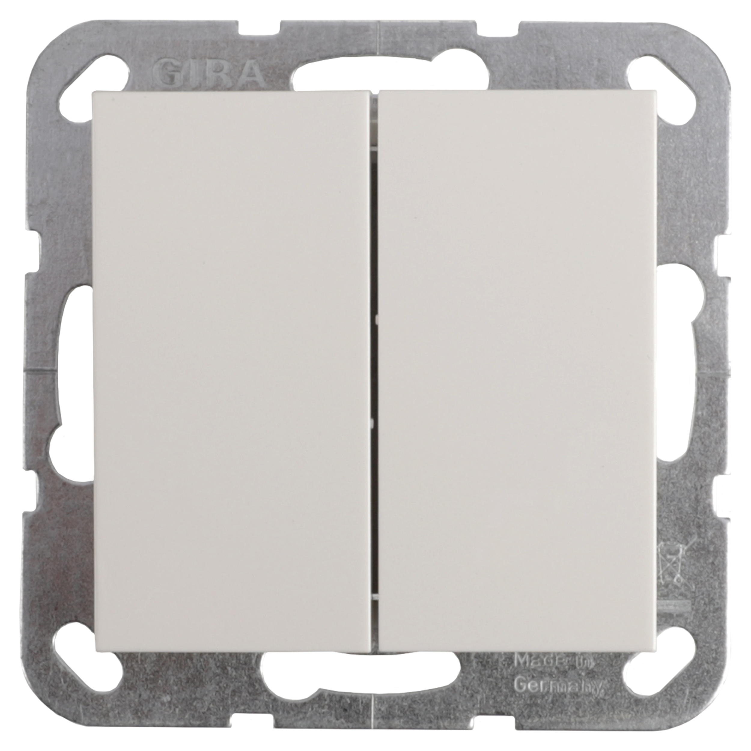 58.191.02 Gira System 55 schakelaar inbouw - serie polarwit 
