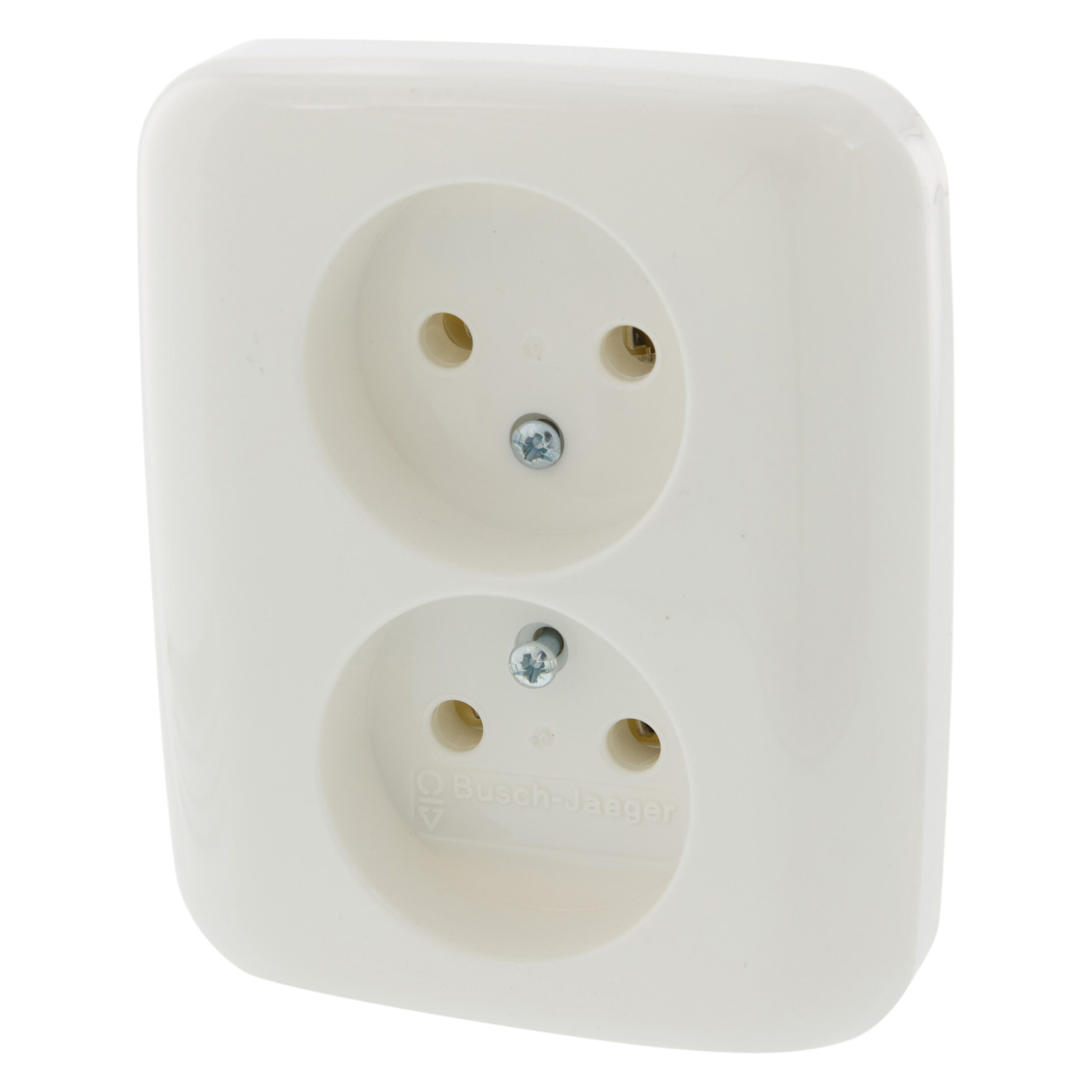 66.001.49 Busch-Jaeger Reflex contactdoos inbouw - 2-voudig polarwit 