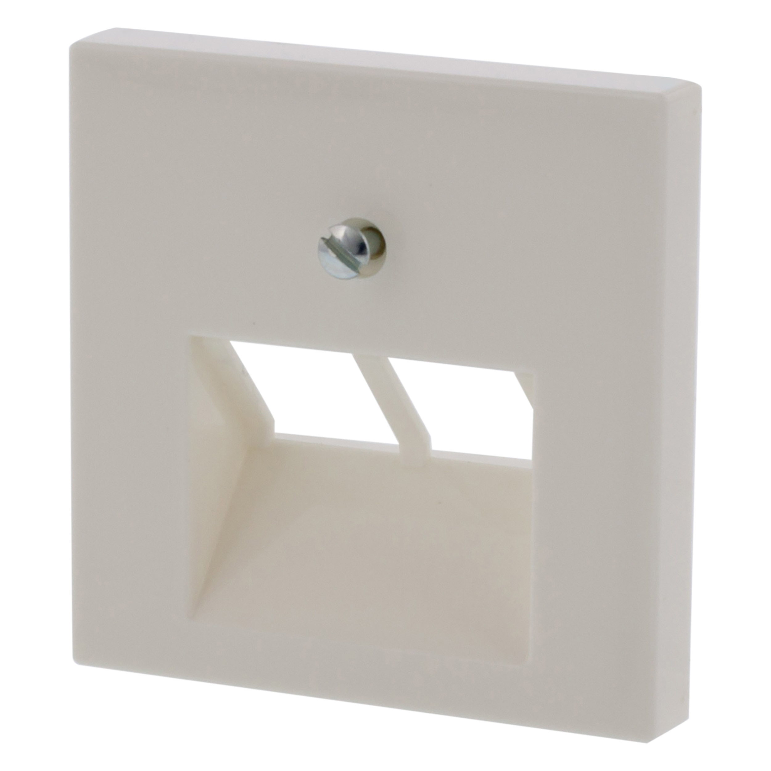 66.003.64 Jung AS500 centraalplaat telefoon/data - inbouw - 2 x 8-polig polarwit 